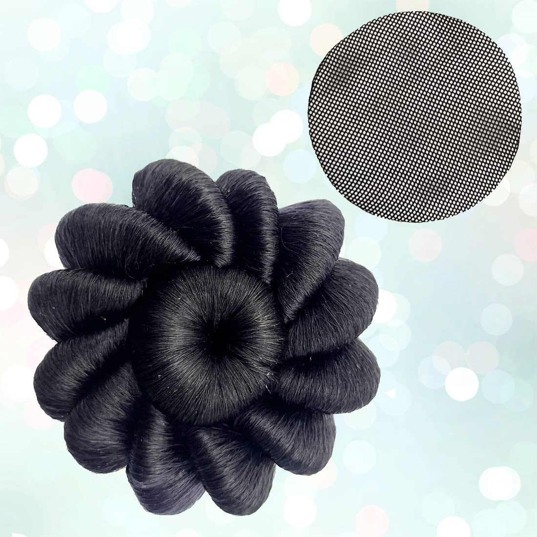 Jasmina Super Deluxe Hair Bun - Premium Hair Accessories for Women | Plain Hair Bun, Juda Net & Jali | Perfect for Weddings, Parties & Everyday Styling