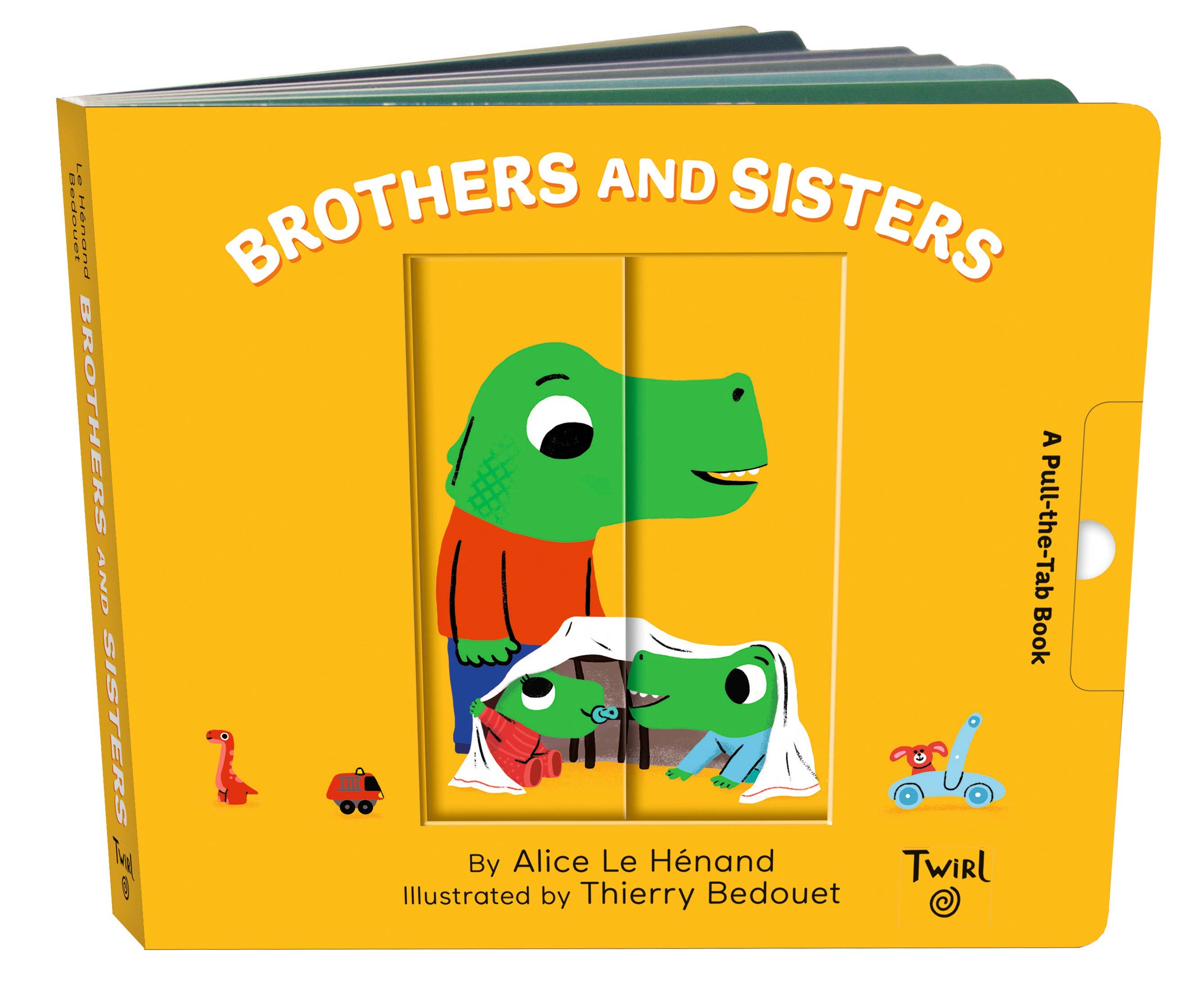 Interactive Pull and Play Books for Kids - Brothers and Sisters Theme | Fun Early Learning Activity for Sibling Bonding & Family Time | Perfect for Toddlers Ages 1-3