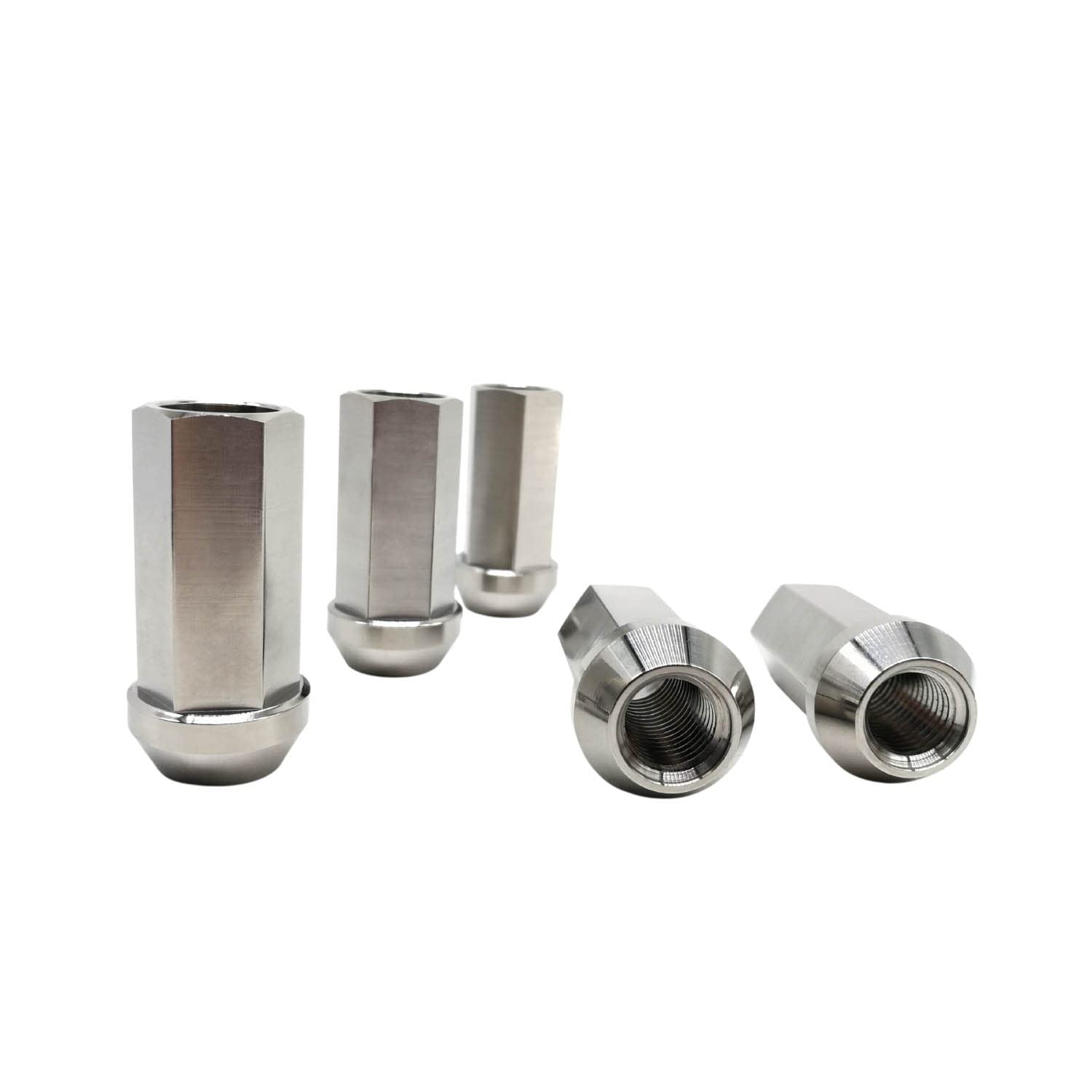 Premium Rison Titanium Open End Lug Nuts M12/M14 - Burnt Blue/Red/Original Finish - Ultra Lightweight Racing Lug Nuts for Cars & Trucks (20-Piece Set, M12x1.25) - Perfect for Track Days, Car Shows & Performance Upgrades
