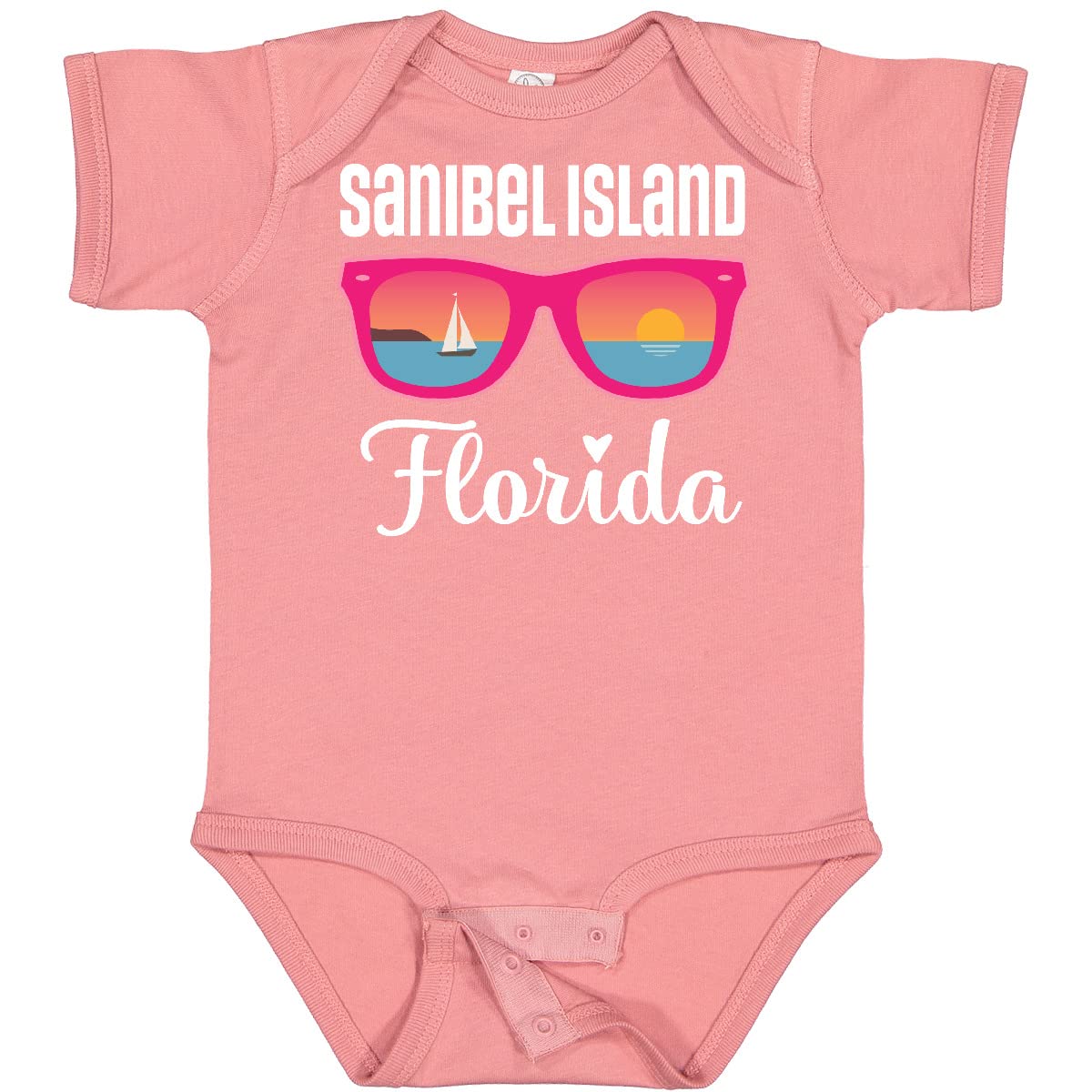 Inktastic Sanibel Island Florida Vacation Baby Bodysuit - Cute Infant Onesie for Beach Trips & Family Getaways