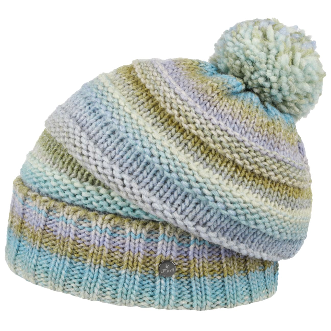 Lierys Faux Fur Pompom Beanie - Soft Winter Knit Hat for Women & Men - Cozy Cold Weather Accessory for Skiing, Snowboarding & Outdoor Activities