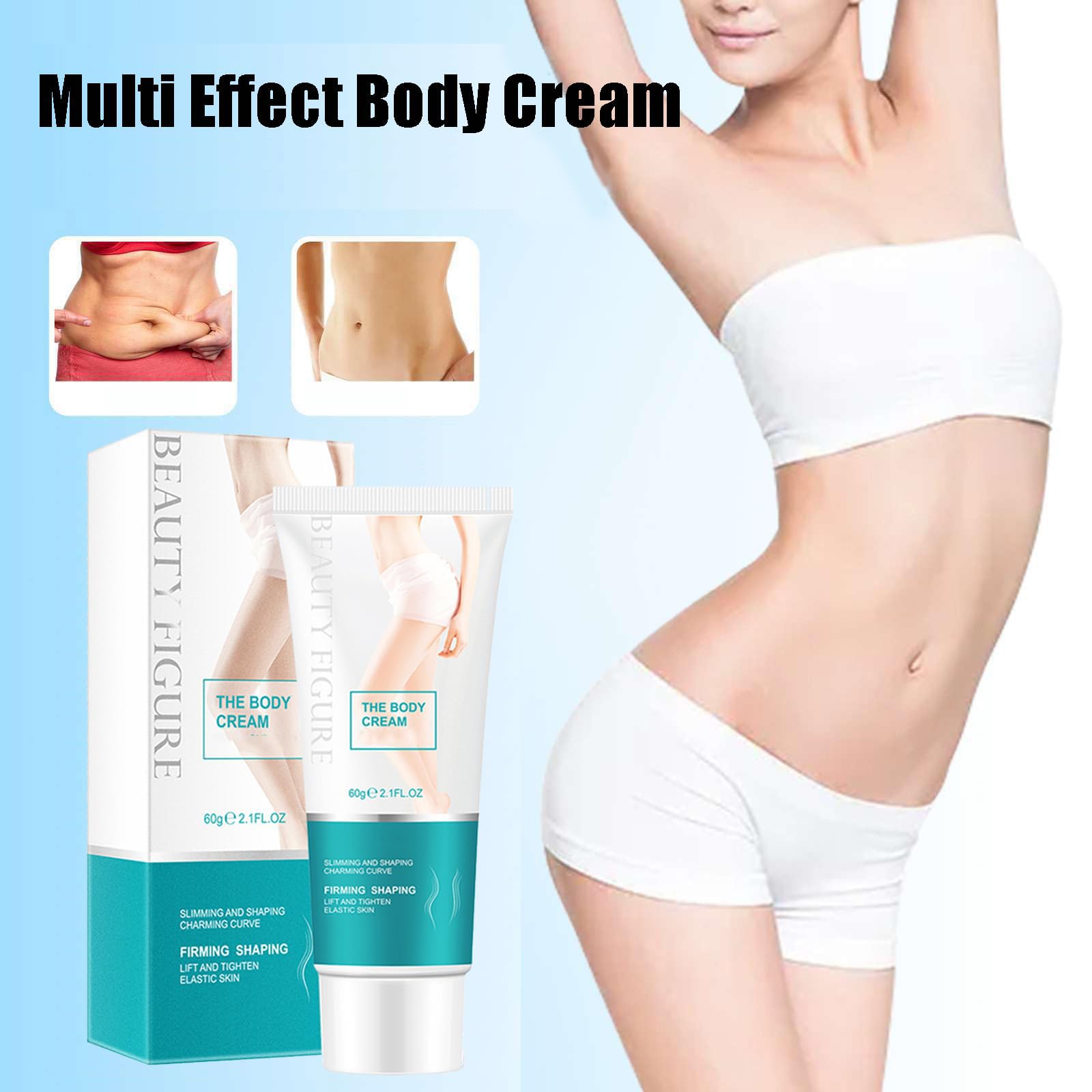 Multi-Effect Body Massage Cream for Skin Tightening & Firming | Anti-Cellulite Moisturizing Lotion | Beauty & Figure Enhancement | Perfect for Post-Workout Recovery & Spa Treatments