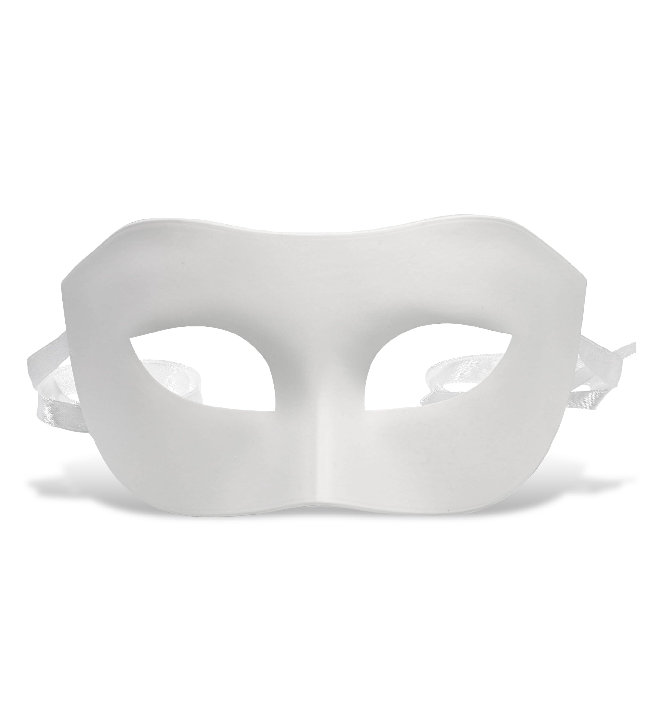 Elegant Venetian Half Face Mask for Women & Men - White Masquerade Ball Mask, Mardi Gras & Halloween Costume Accessory - Perfect for Parties, Balls, and Themed Events