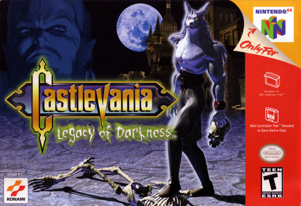 Castlevania: Legacy of Darkness - Classic Action-Adventure Game for Nintendo 64 | Retro Gaming Collectible | Perfect for Horror Fans and Nostalgic Gamers | Great for Halloween Parties and Gaming Nights
