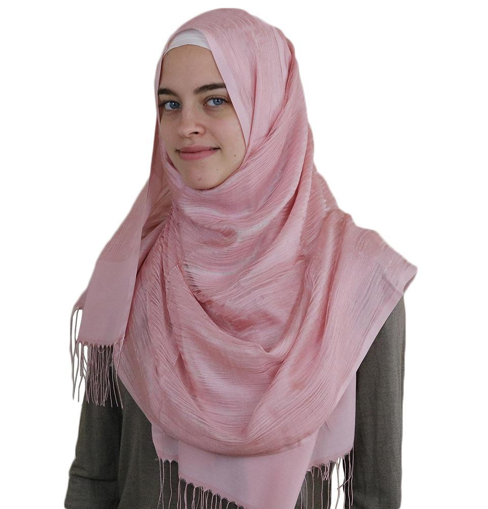 Aker Torba Hijab Wrap Shawl - Light Pink 991 | Soft & Breathable Muslim Headscarf for Women | Perfect for Daily Wear, Prayer, and Special Occasions
