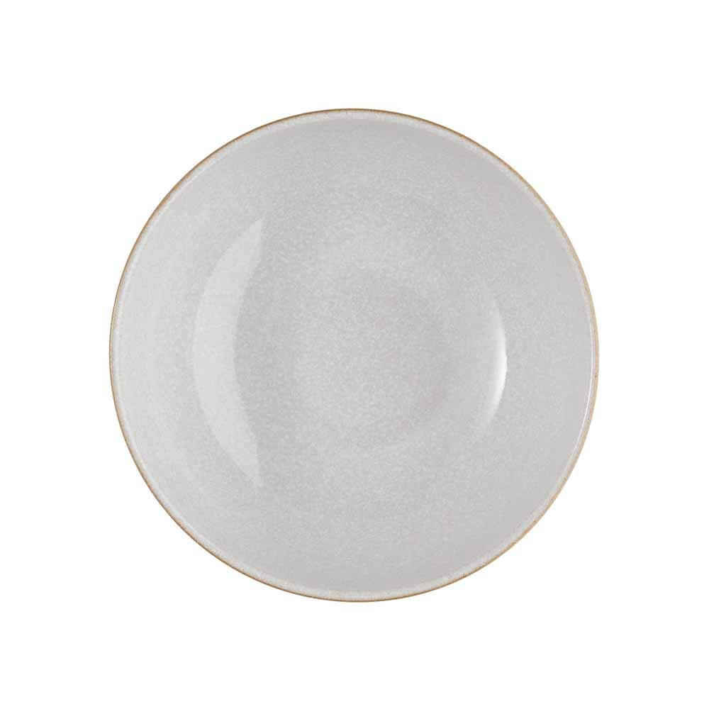 Denby Elements Blue & White Ceramic Cereal Bowls Set of 4 - 17cm (820ml) Microwave & Dishwasher Safe Stoneware - Crack Resistant Soup & Salad Bowls for Breakfast, Dining & Kitchen Use