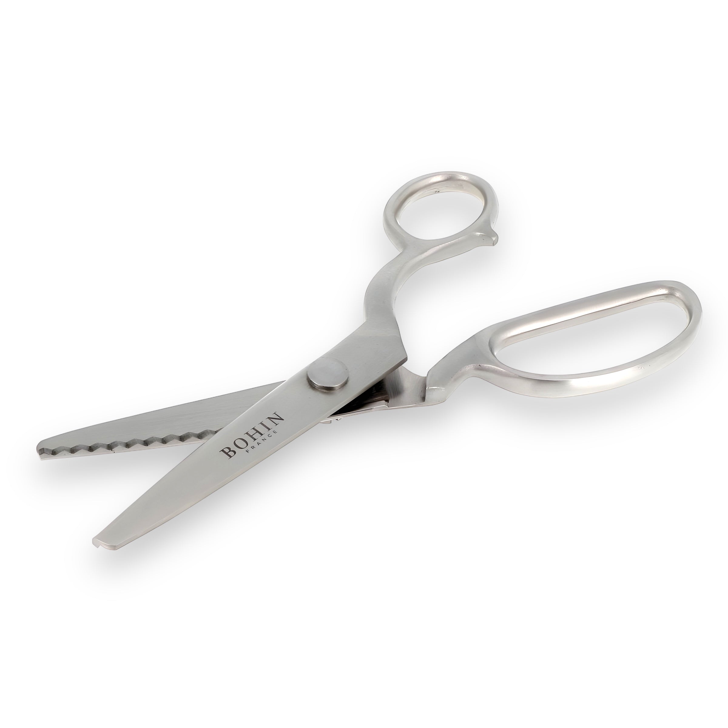 Bohin Professional 8-Inch Pinking Shears for Fabric - Precision Zigzag Scissors for Sewing, Quilting & Crafting | Perfect for DIY Projects & Fabric Cutting
