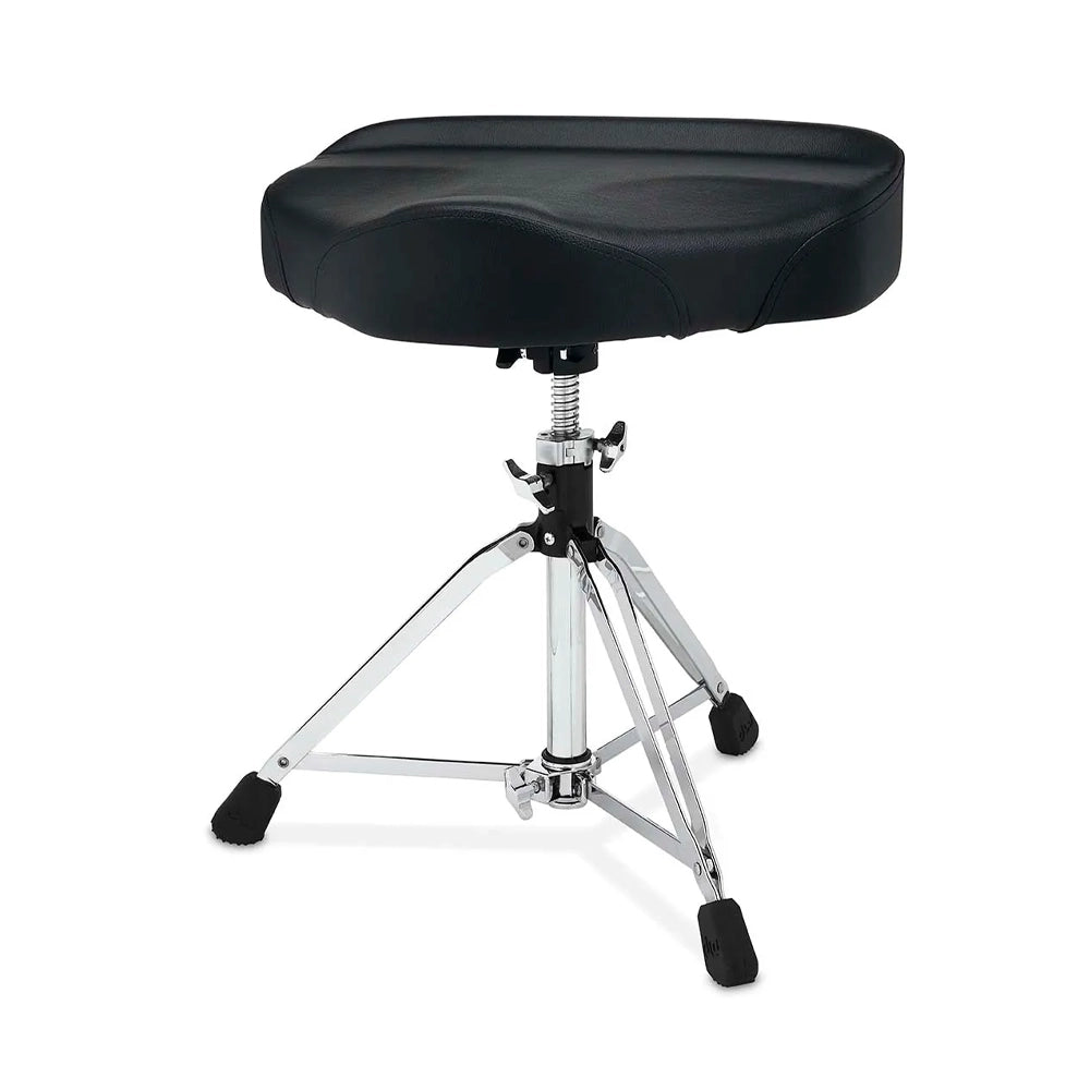DW DRUMS 9120M Heavy Duty Tractor Style Drum Throne - Premium Adjustable Drum Seat for Drummers with Back Support, Perfect for Live Performances & Studio Sessions