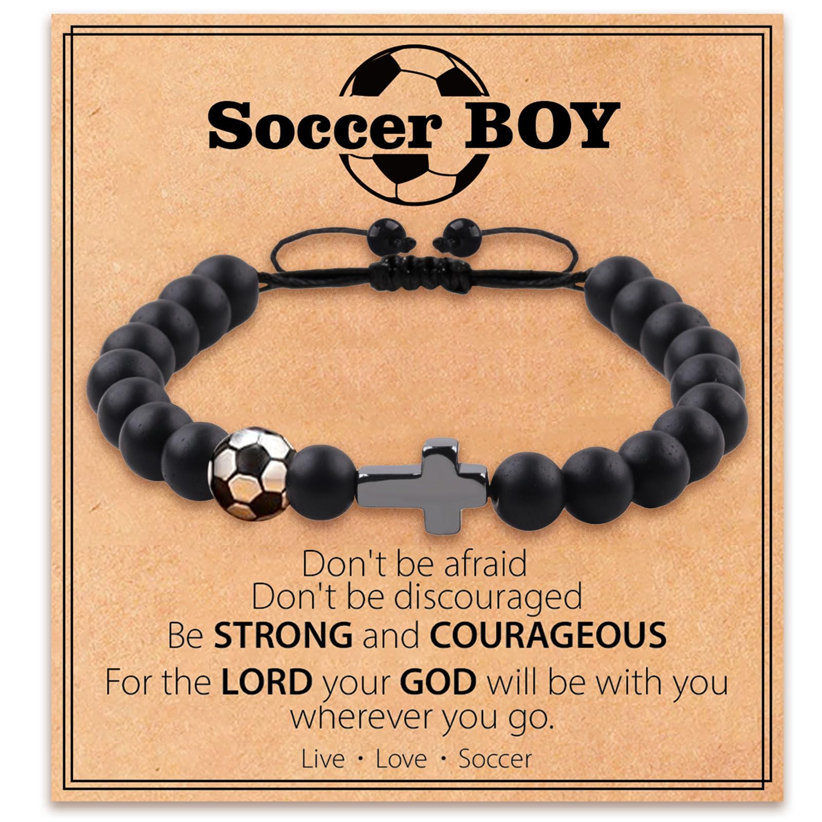 **Personalized Sports Bracelet for Teen Boys - Soccer Baseball Basketball Gifts for Graduation, Birthday, Back to School & Christmas - Perfect for Son, Grandson, Brother, Nephew & Friend - Ideal for Sports Lovers & Everyday Wear**