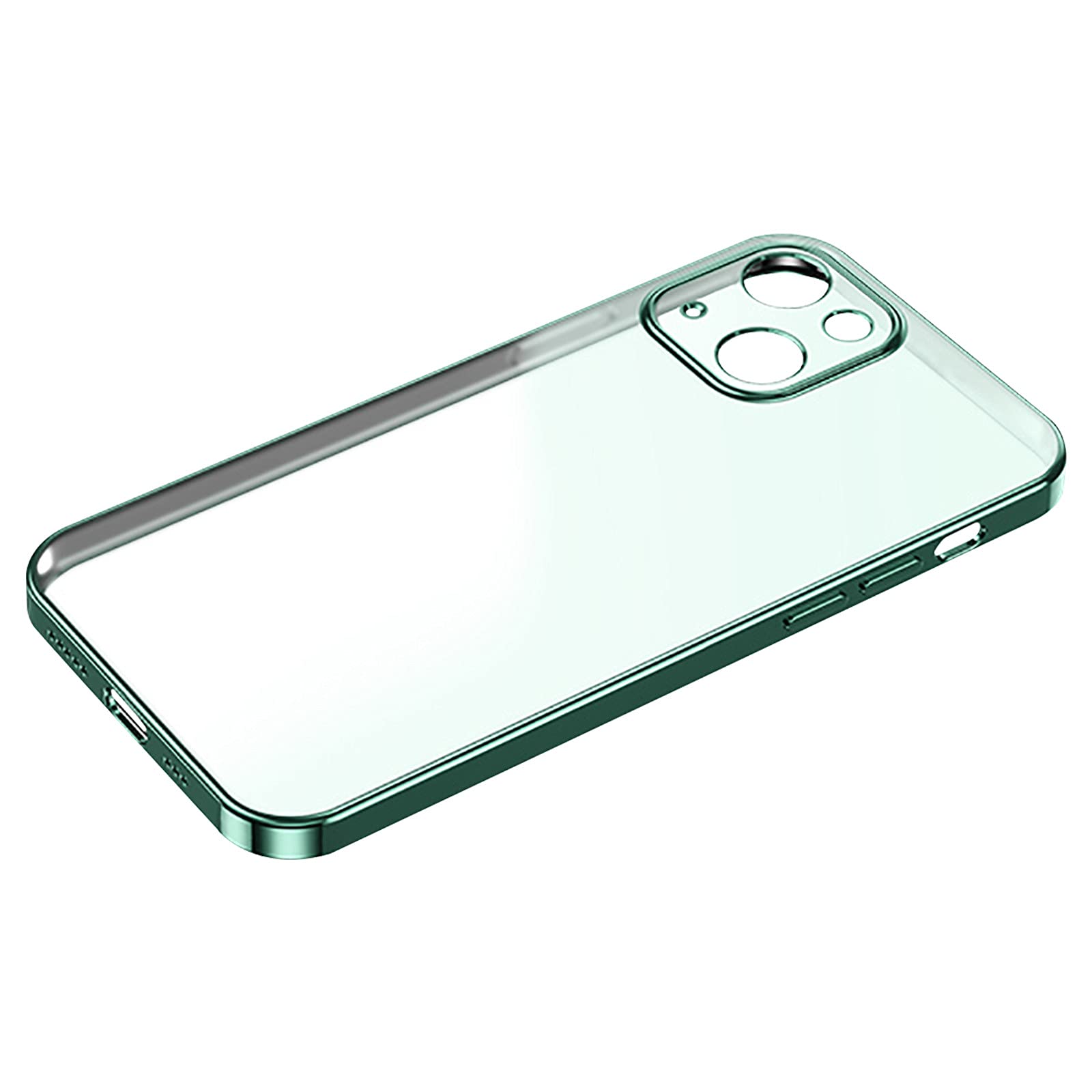 Premium Frosted Electroplated Ultra-Thin Case for iPhone 13 Mini 5.4 Inch (2021 Model) - Slim Protective Cover with Precise Cutouts in Elegant Green | Perfect for Daily Use, Office & Travel Protection