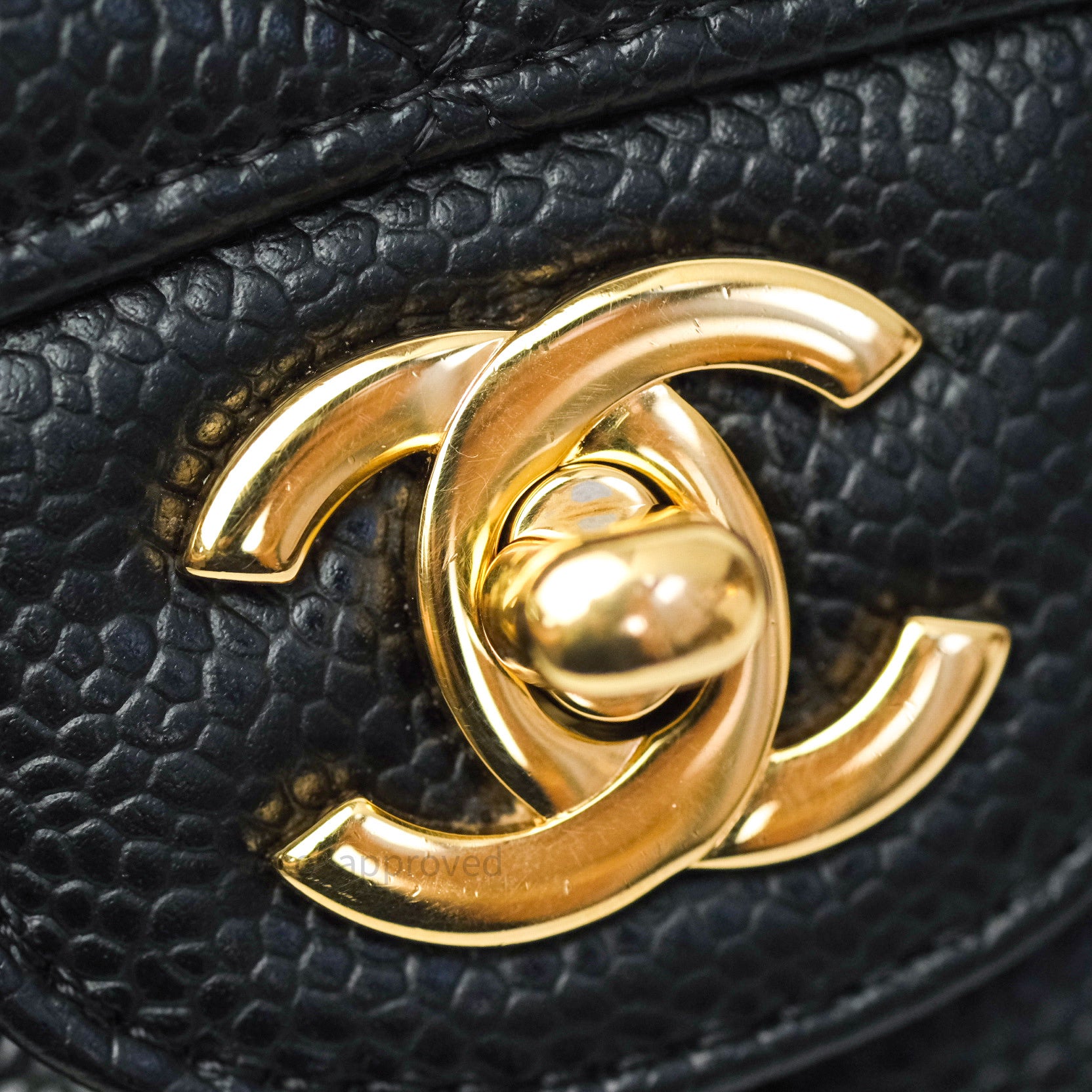 Chanel Classic Medium Double Flap Bag Black Caviar Leather with Gold Hardware - Luxury Handbag for Women, Perfect for Work, Evening Events & Special Occasions