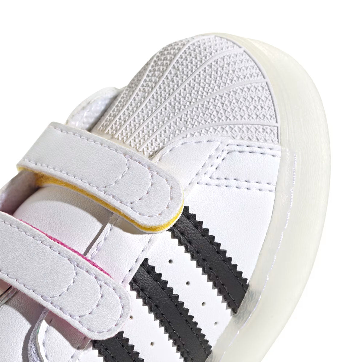 Kids Superstar 360 LED Light Up Sneakers - Cloud White Core Black | Comfortable Light Up Shoes for Boys & Girls | Perfect for Running, Parties & Nighttime Safety
