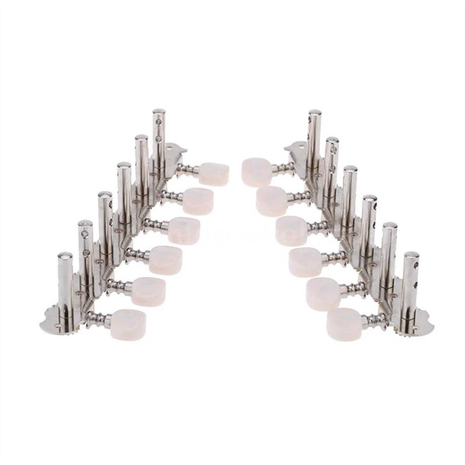 12 String Acoustic Guitar Tuning Pegs Set - 6 Right + 6 Left Handed Machine Heads with String Tuners for Precise Tuning | Perfect for Guitar Maintenance & Replacement Parts