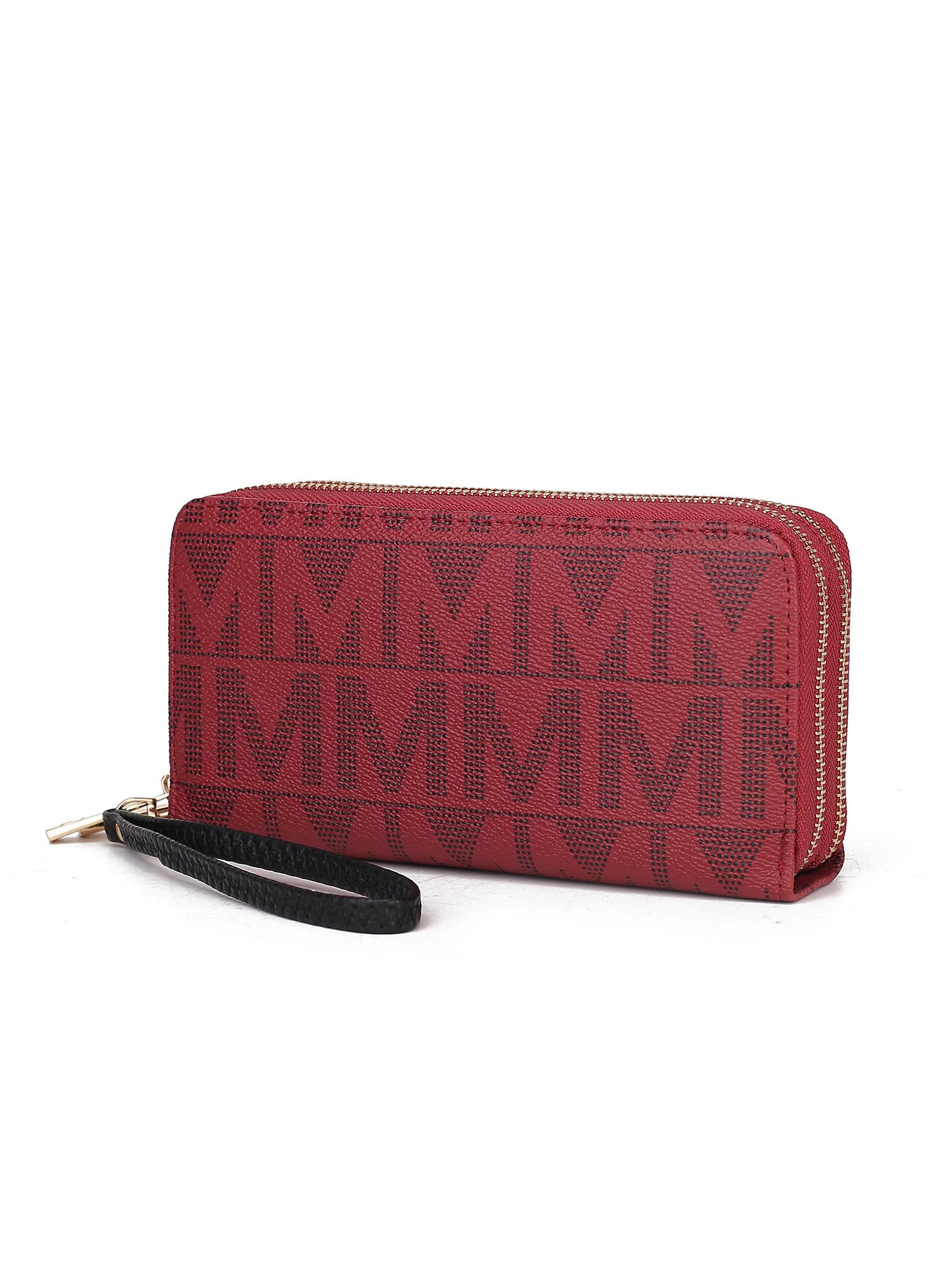 MKF Collection Vegan Leather Wristlet Wallet for Women - Small RFID Blocking Zipper Coin Purse & Credit Card Holder - Perfect for Travel, Shopping and Everyday Use (By Mia K)