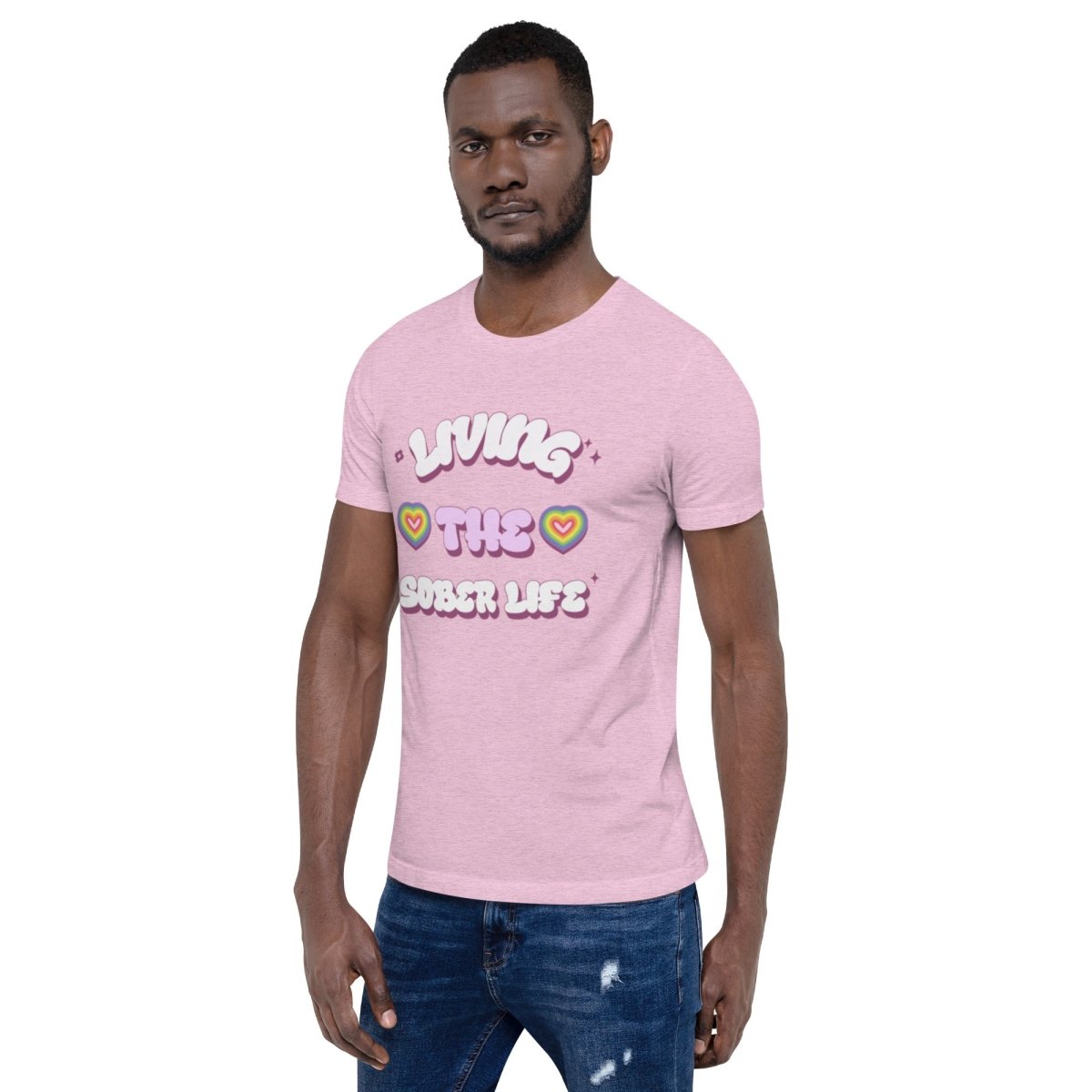 Sober Life Unisex T-Shirt - Vibrant Heart Collection | Comfortable & Stylish for Recovery, Support & Everyday Wear