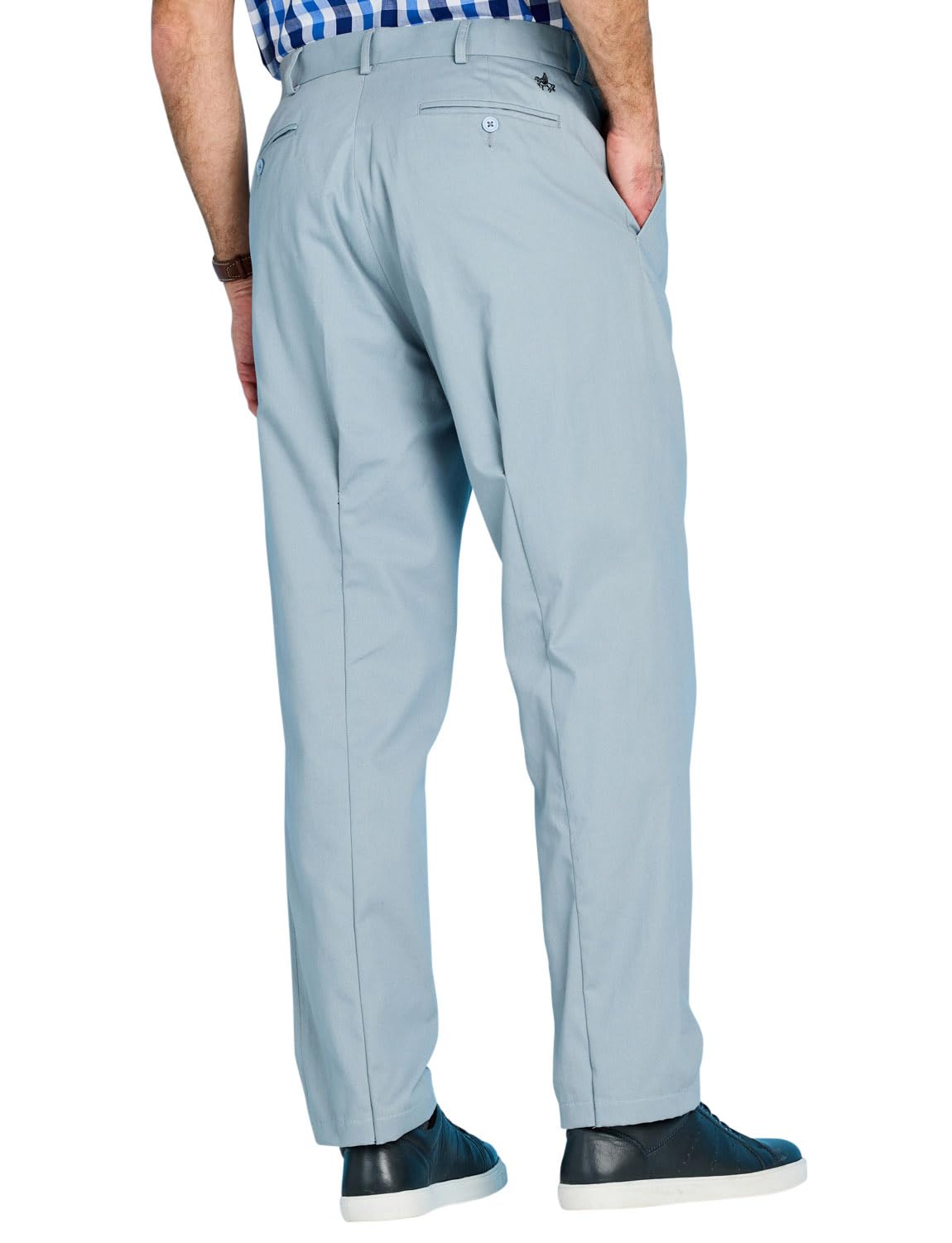 Pegasus Men's Stretch Cotton Chino Pants - Comfortable Slim Fit Dress Pants with Elastic Waistband for Business Casual & Office Wear | Perfect for Work, Travel & Everyday Outfits