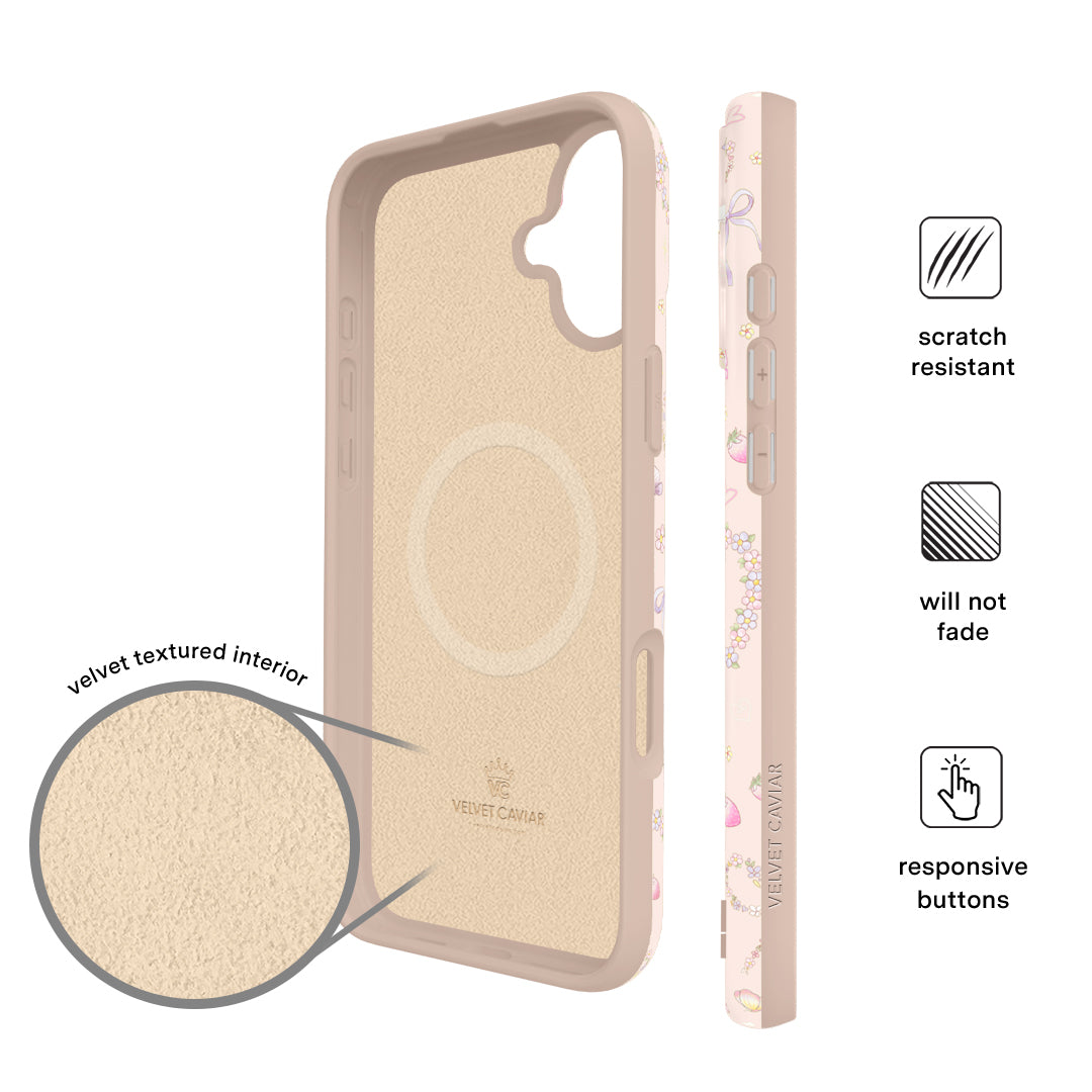 Cute Bunny & Bow iPhone Case - Adorable Animal Design Protective Cover for iPhone 13/12/11/X - Perfect Gift for Girls, Teens & Bunny Lovers (Home, School, Travel)