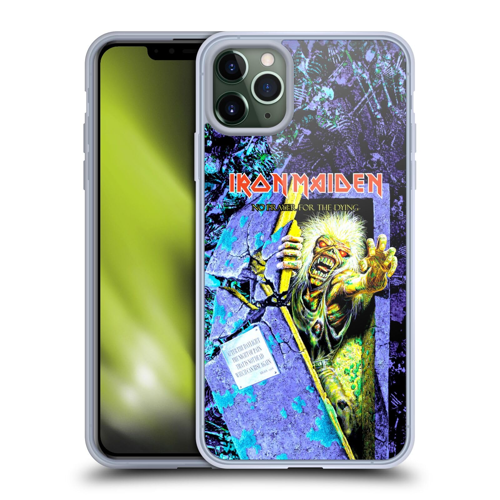 Official Iron Maiden No Prayer Album Cover Soft Gel Case for Apple iPhone 11 Pro Max - Licensed Music Merchandise for Rock Fans & Concert Goers - Perfect for Music Lovers, Gift Giving & Everyday Protection