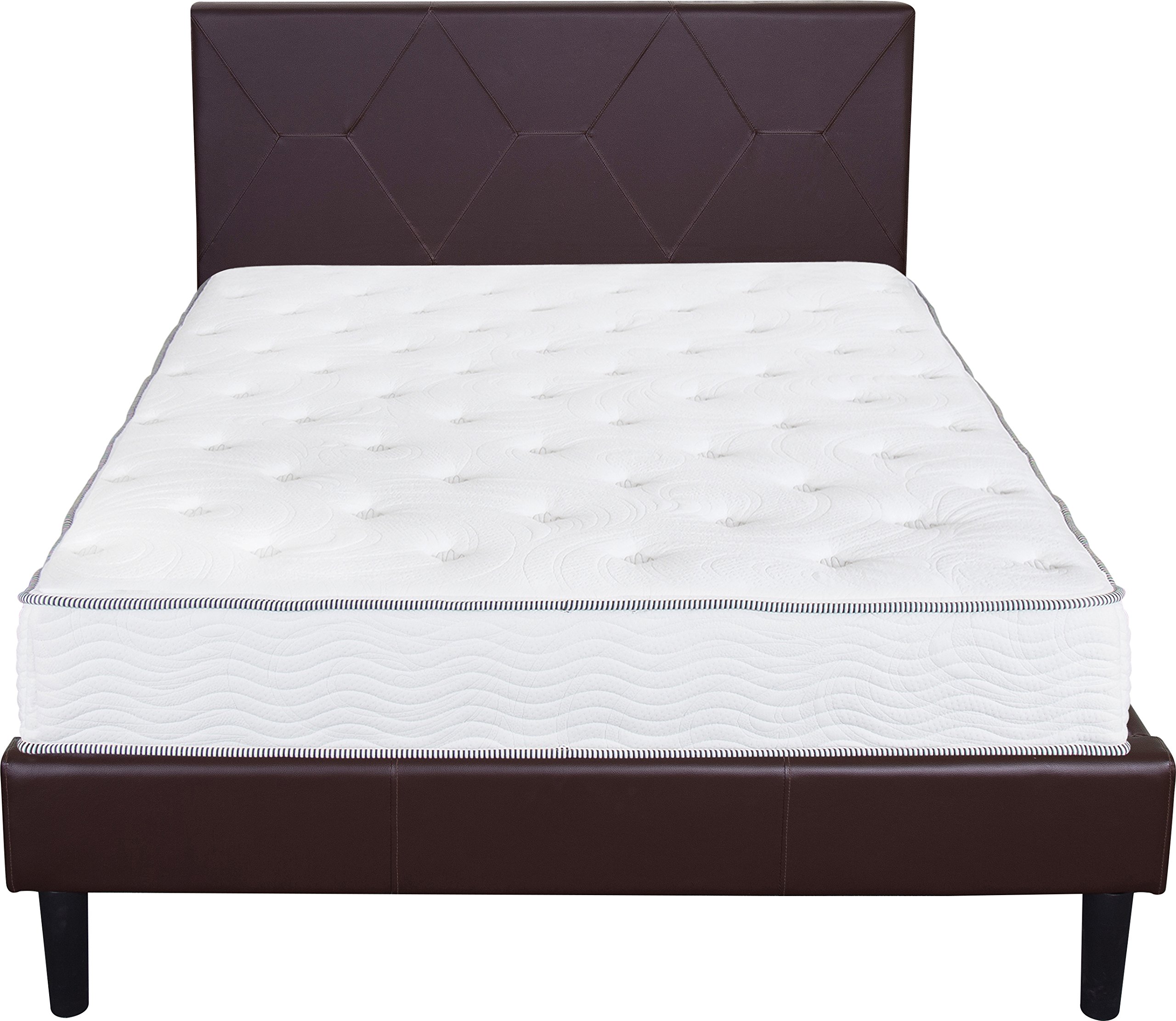 Olee Sleep 10 Inch Hybrid Mattress - Gel Infused Memory Foam & Pocket Springs for Pressure Relief - Queen Size Bed for Side, Back & Stomach Sleepers - Perfect for Guest Rooms & Master Bedrooms