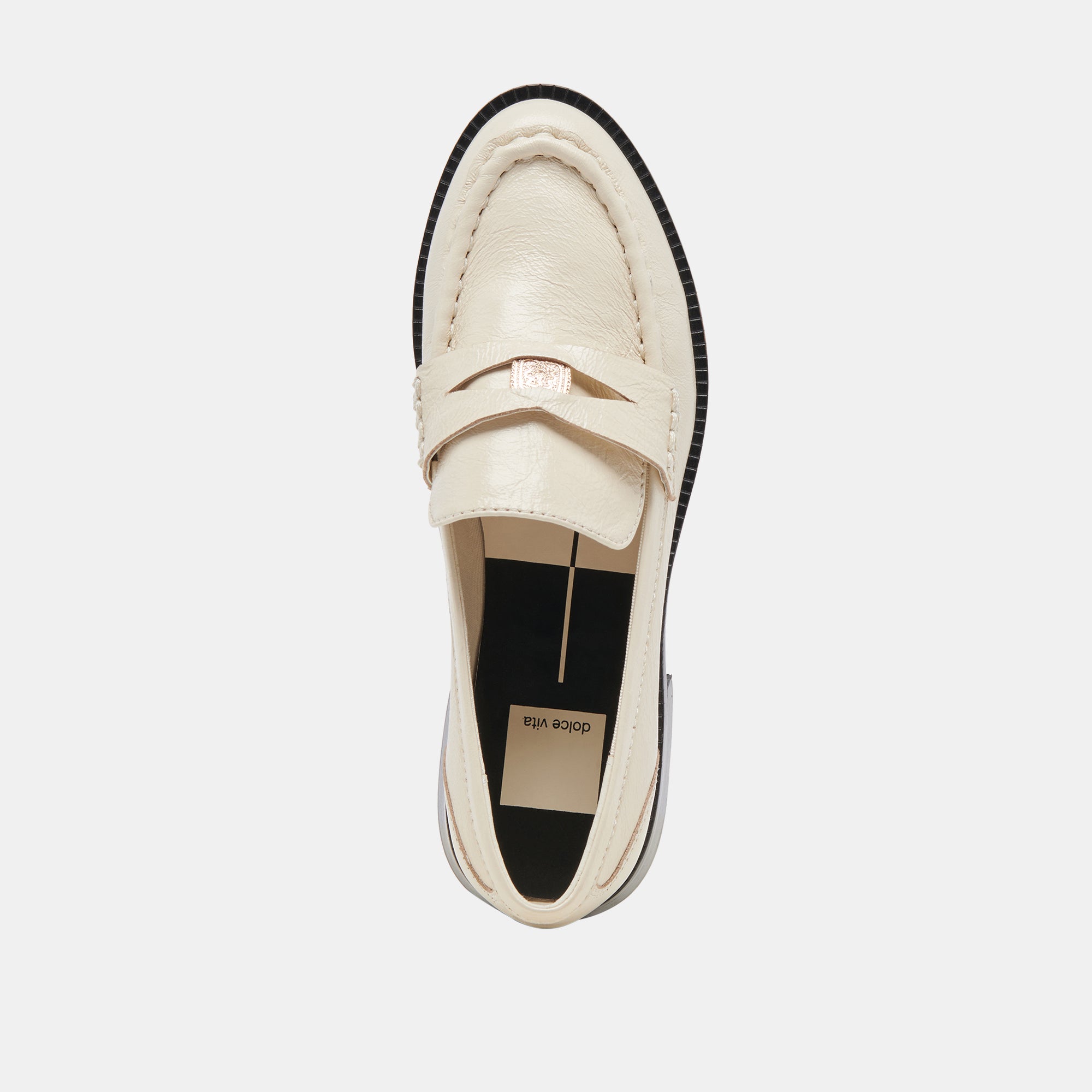 HILLY Women's Loafers in Ivory Coin - Comfortable Slip-On Shoes for Casual Wear, Office & Travel