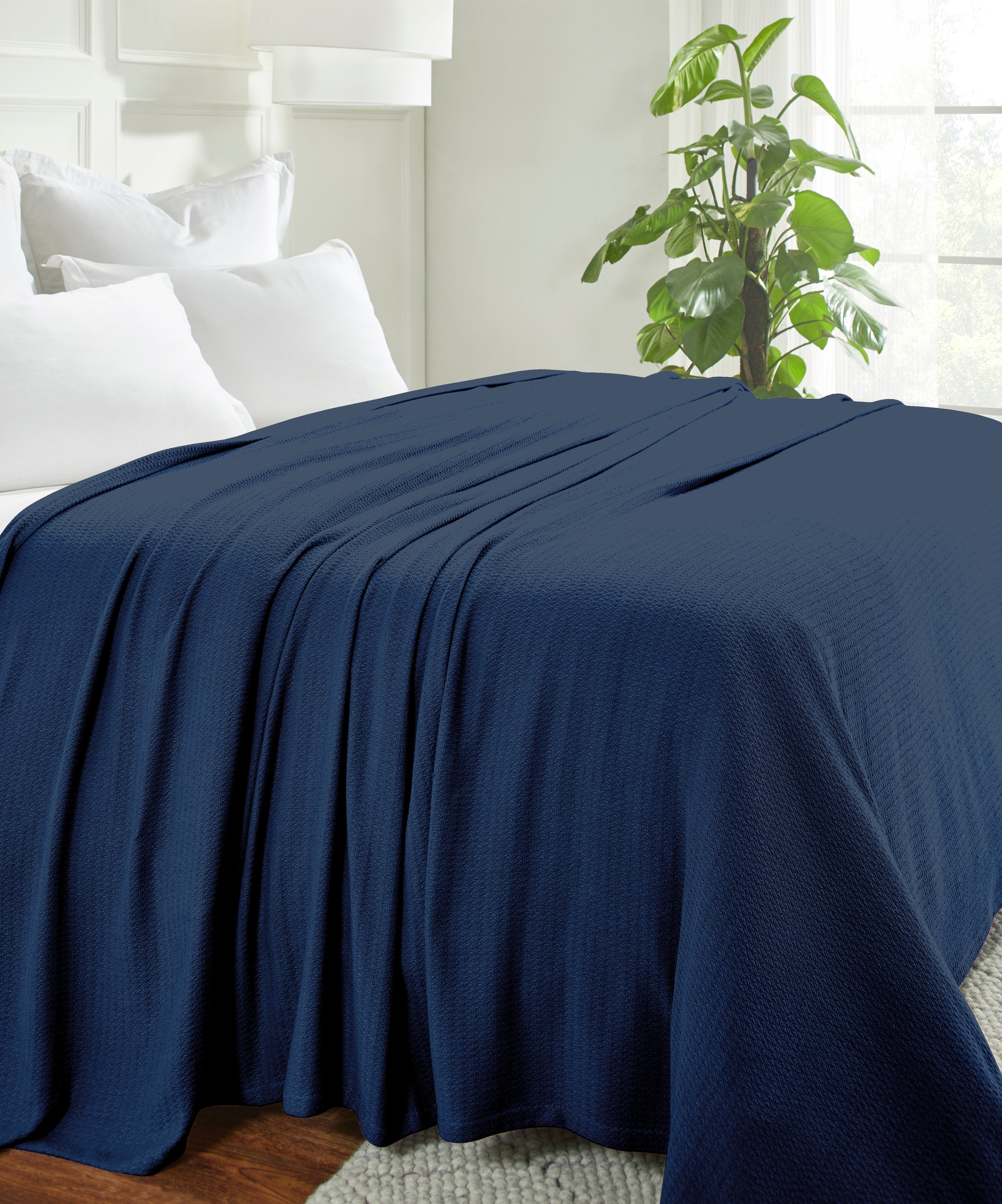 Premium Textured Cotton Waffle Weave Blanket - Soft & Breathable Throw for Bed, Sofa & Couch - Cozy Home Decor Gift for All Seasons