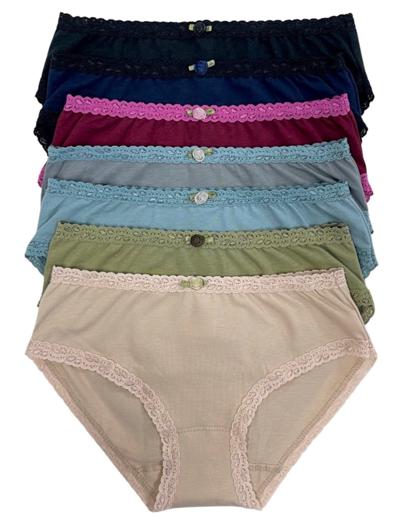 Havana 7 Pack Women's Cotton Underwear - Soft Breathable Panties for Everyday Comfort | Perfect for Workout, Sleep & Daily Wear