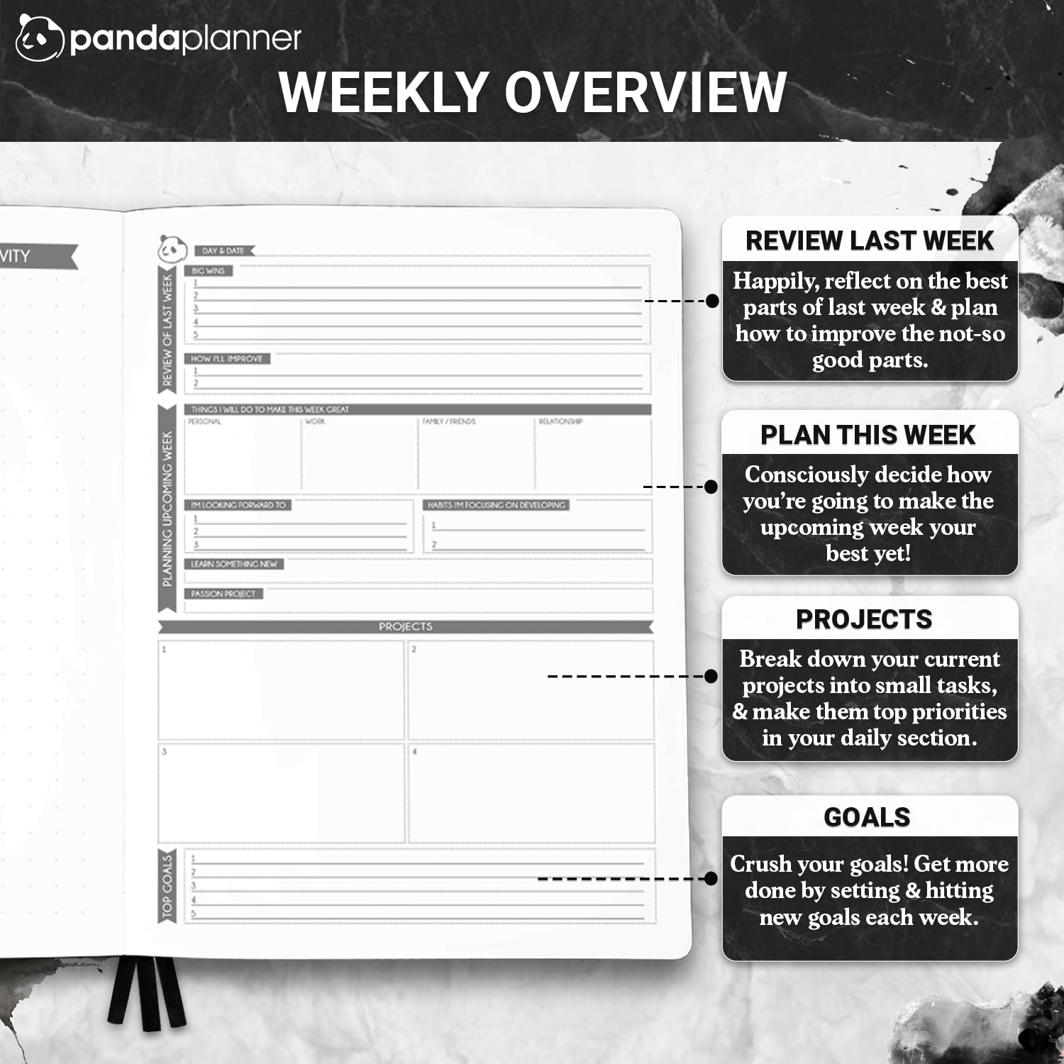 Panda Planner 2025 Undated Weekly Planner - 8
