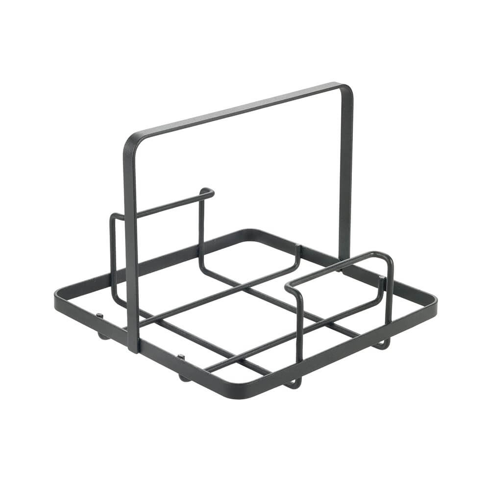 Tokyo Modern Napkin Holder - Matte Black Stainless Steel for Dining Table, Kitchen, and Restaurant Decor
