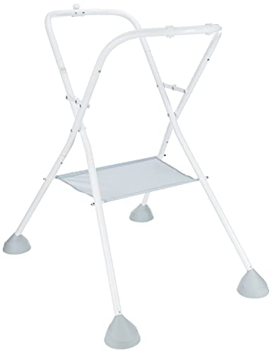 BÉABA Foldable Baby Bath and Changing Table Stand - Compatible with Camele'O, Light Mist, Easy to Assemble & Dismantle - Perfect for Nursery, Baby Care & Travel Use