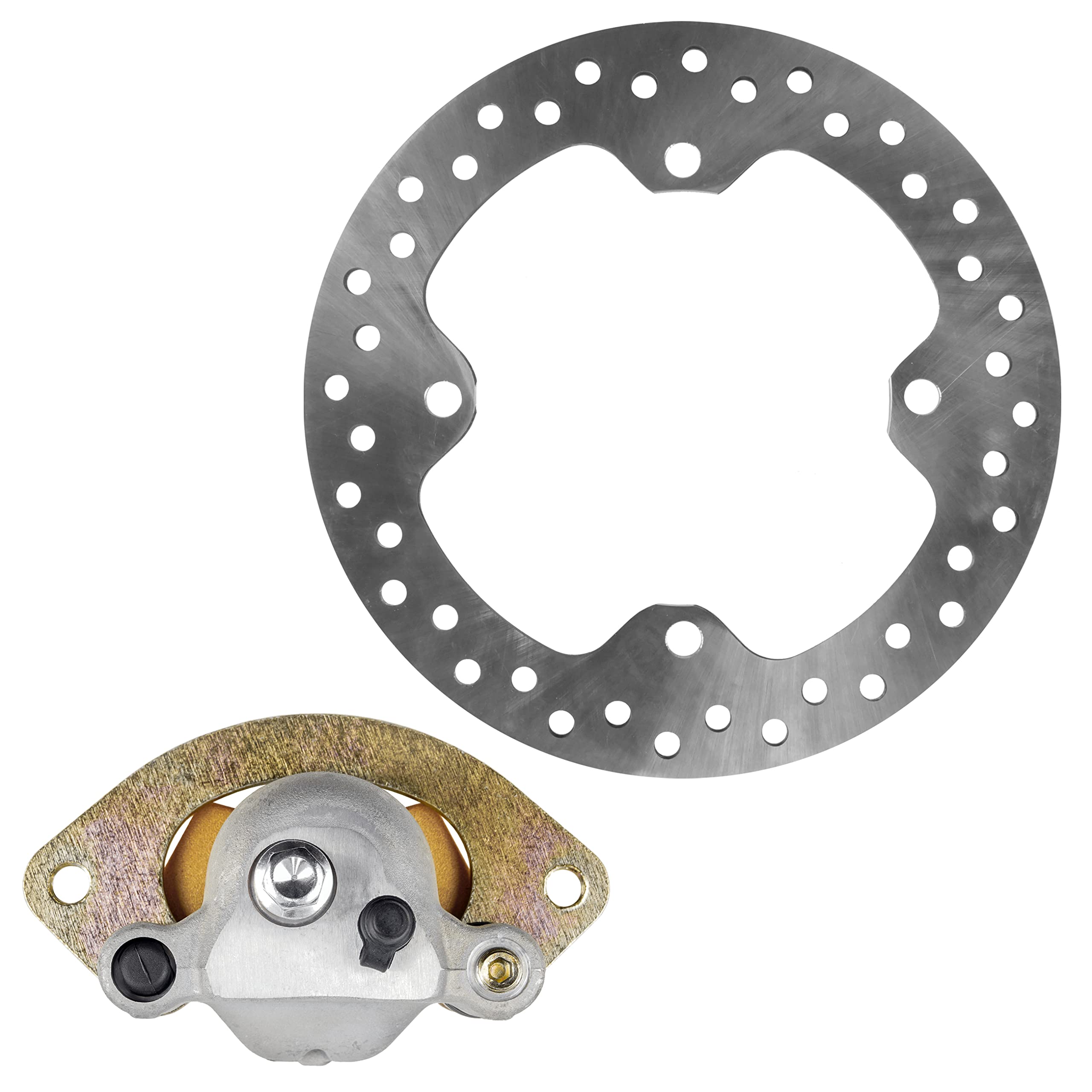 Polaris Sportsman 550 EPS Rear Brake Disc & Caliper Kit - Compatible with 2011 2012 2013 Models - High Performance Braking System for Off-Road ATV Adventures