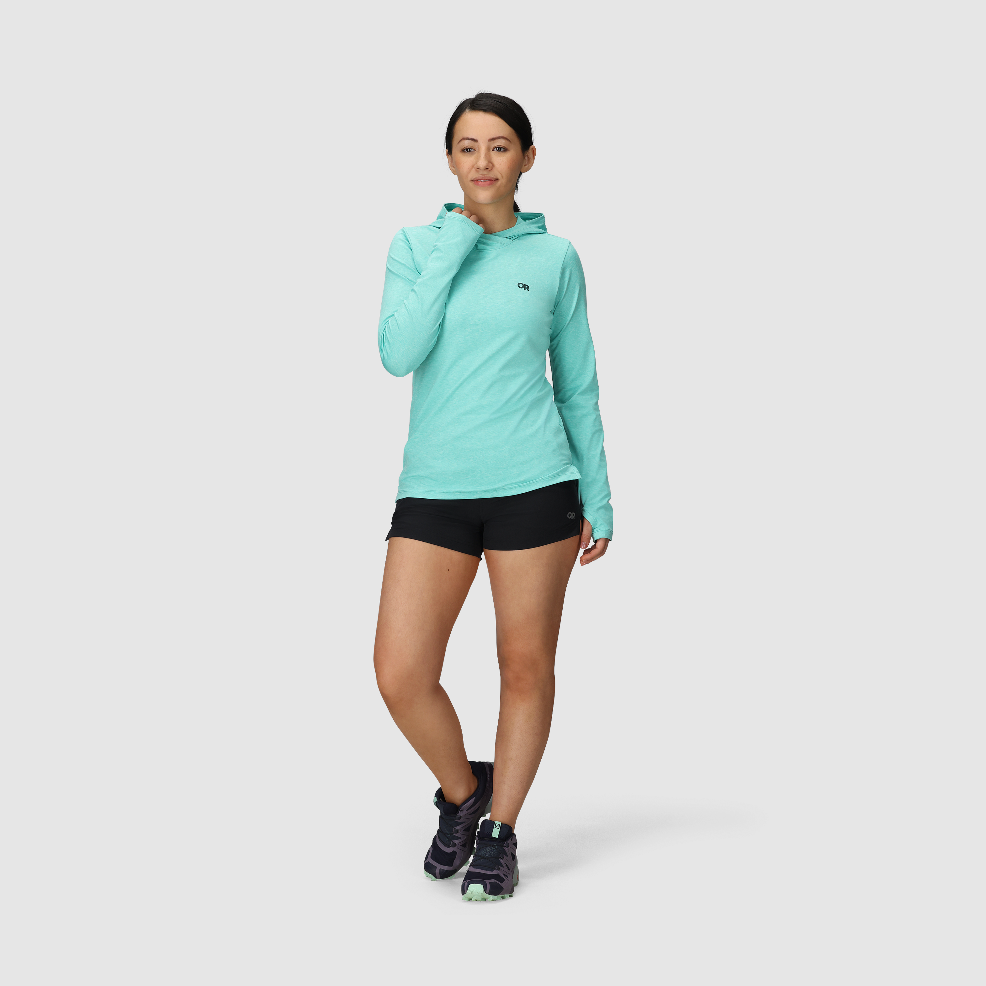 ActiveIce Spectrum Sun Hoodie for Women - UPF 50+ UV Protection, Lightweight & Breathable - Perfect for Hiking, Running & Outdoor Activities