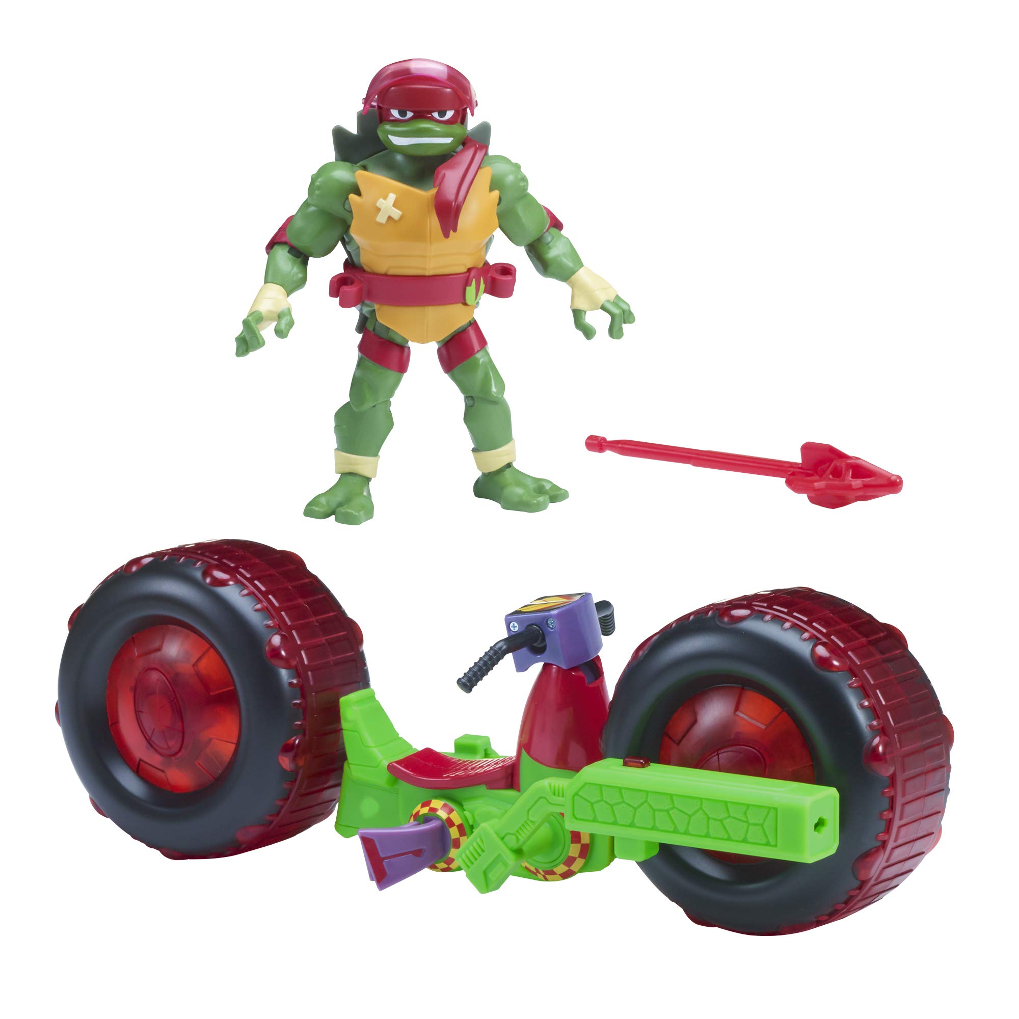Rise of the Teenage Mutant Ninja Turtles Shell Hog Action Figure with Raphael - Collectible TMNT Toy for Kids & Fans - Perfect for Playtime, Display & Gift Giving