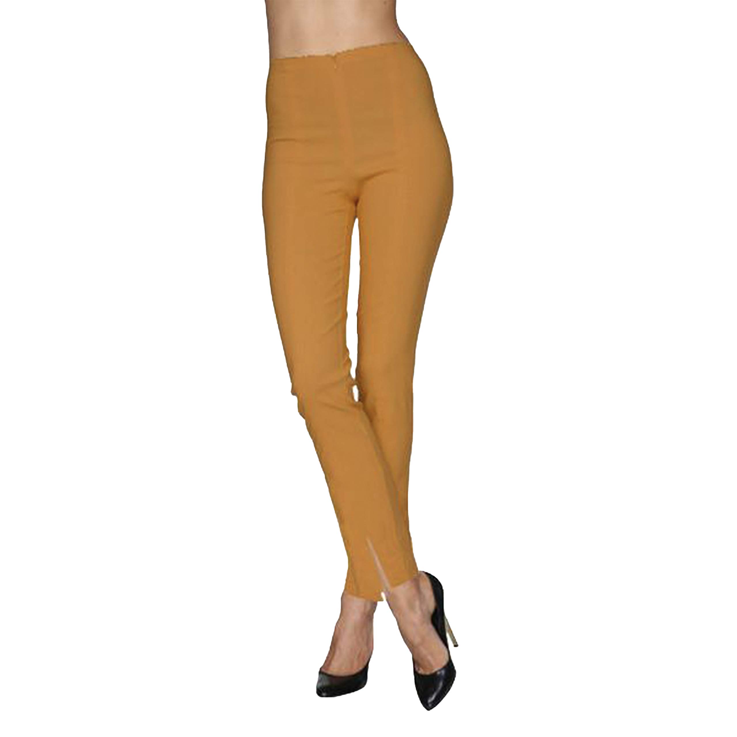 Stylish Women's High-Waisted Mesmerize Pants with Front Ankle Slits & Zipper Detail - Perfect for Casual Outings, Office Wear & Night Out Fashion