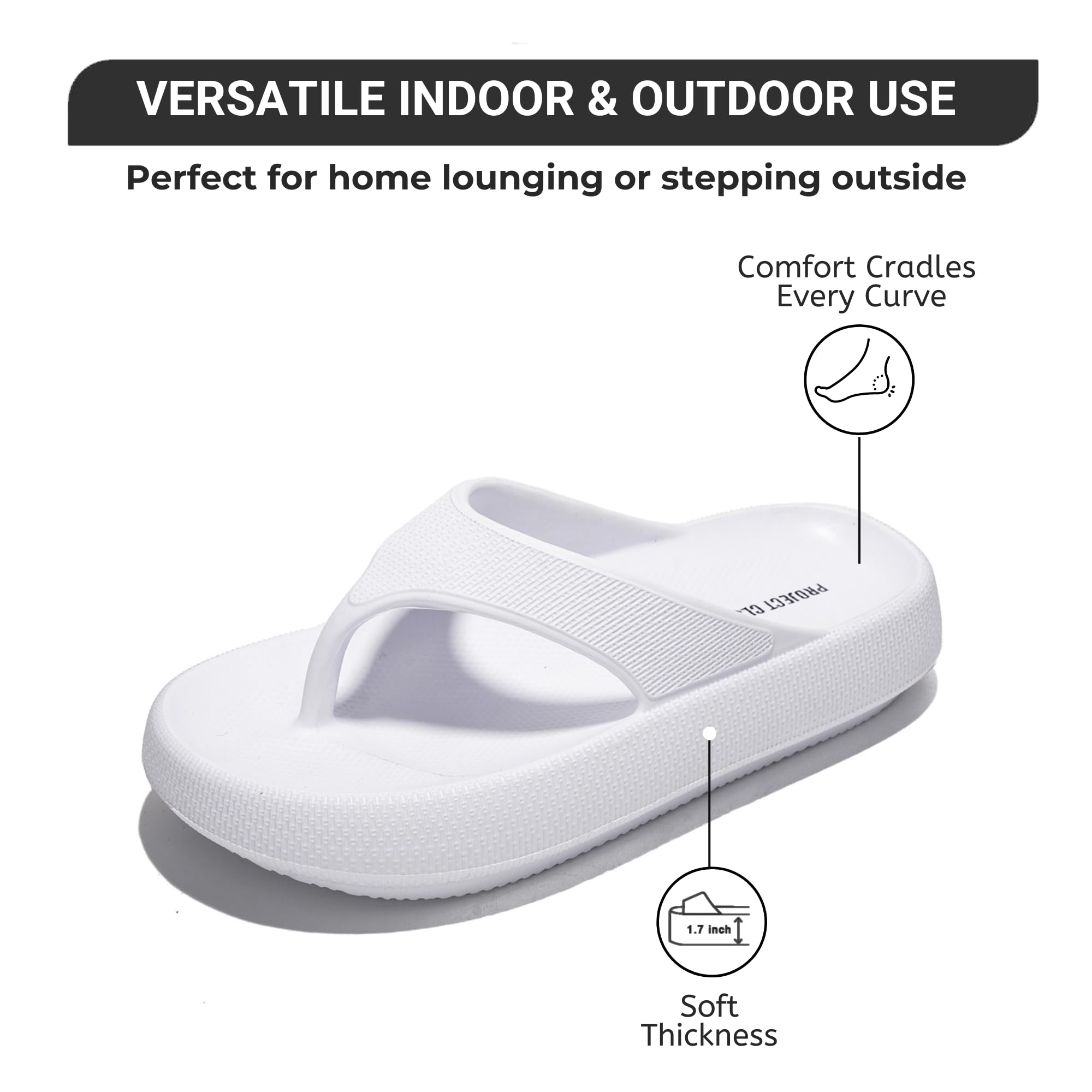**Non-Slip Women's Water Sandals - Comfortable Recovery Flip Flops for Beach, Pool & Home - Cloud Pillow Slides for Relaxation & Post-Workout Comfort**    *(Perfect for beach vacations, water activities, lounging at home, or post-exercise recovery!)*