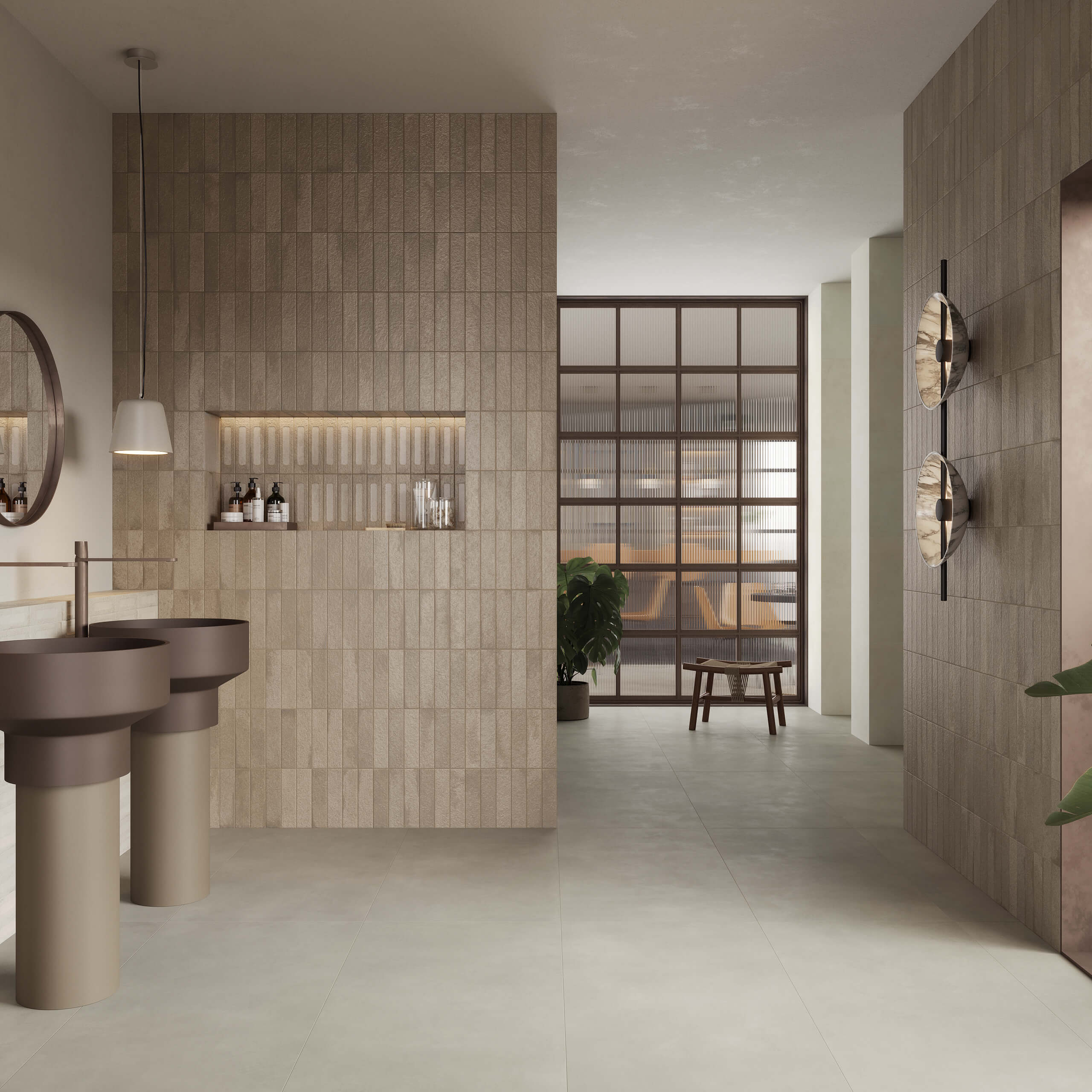 Miniature Fornace Formella 60x240 Matt Bruno Bistro - Premium Matte Finish Ceramic Tile for Kitchen Backsplash & Bathroom Walls | Perfect for Home Renovation & Interior Design Projects