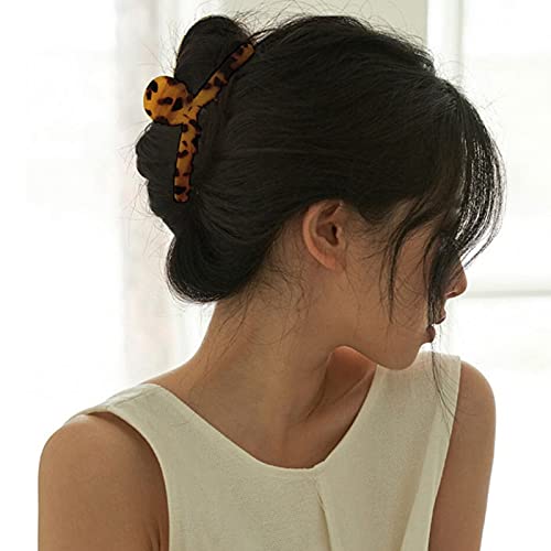 COSYOO 7PCS Acetate Hair Claw Clips for Women - Strong Hold Non-Slip Interlocking Teeth Barrettes in Assorted Sizes - Perfect for Ponytails, Buns & Everyday Hairstyles