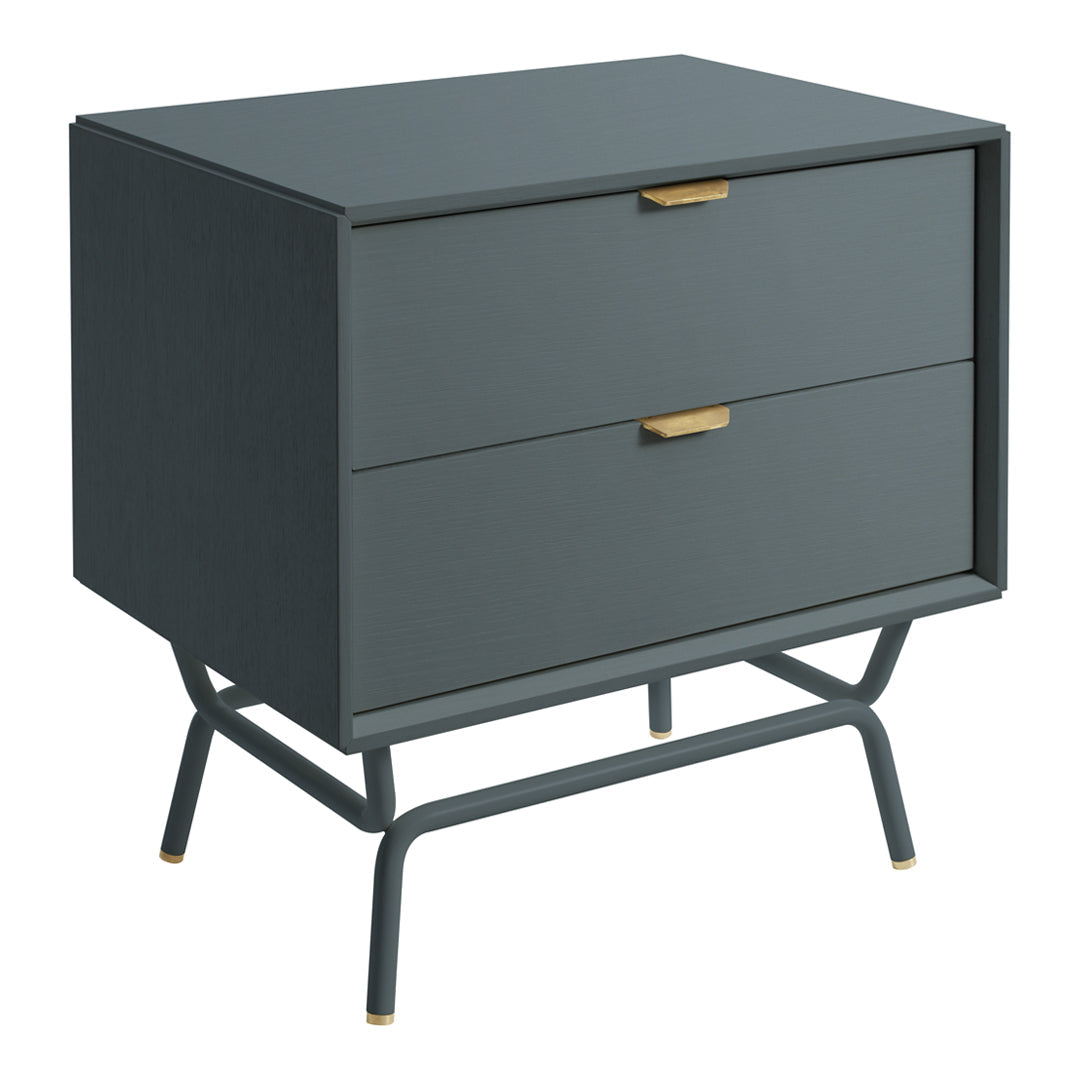 Modern Blu Dot Dang Nightstand - Minimalist Bedside Table with Storage Shelf | Perfect for Small Spaces, Bedrooms & Apartments