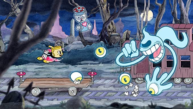 Cuphead - Classic Run and Gun Action Game for PlayStation 4 | Fun Multiplayer Adventure for Family Game Nights
