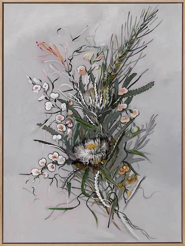 Boronia Canvas Art Print - High-Quality Wall Decor for Living Room, Bedroom & Office | Modern Floral Painting for Home & Office Decor