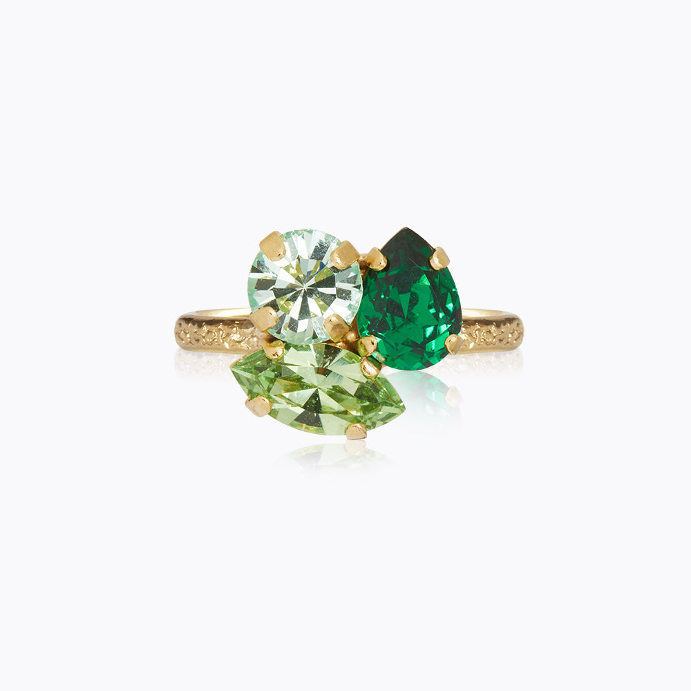 Ana Ring & Majestic Green Combo - Elegant Jewelry Set for Women | Perfect for Parties, Weddings & Special Occasions