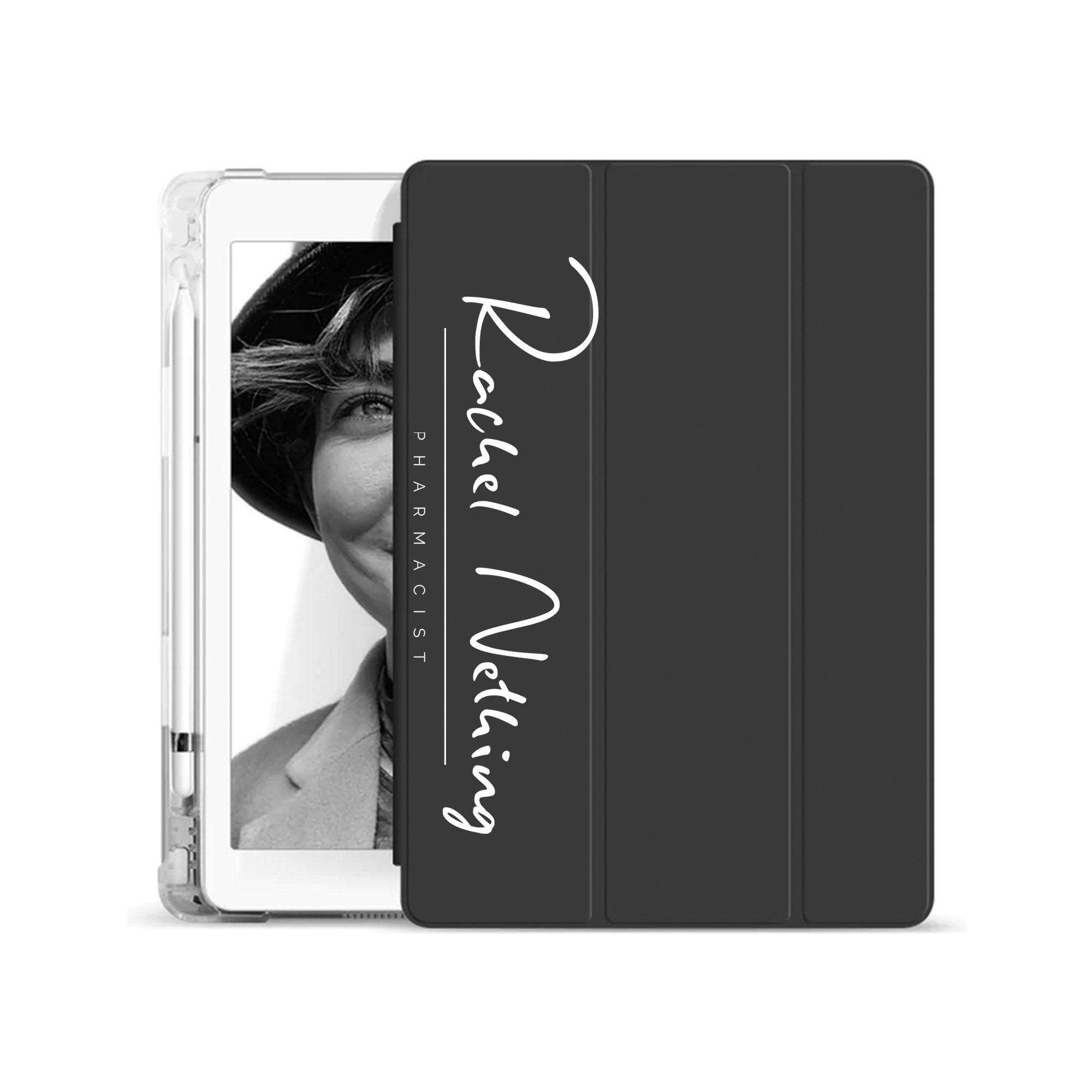 Premium iPad See-Through Case with Signature Design - Slim Protective Cover for iPad Air/Pro (Occupation 09 Series) - Perfect for Work, School & Travel