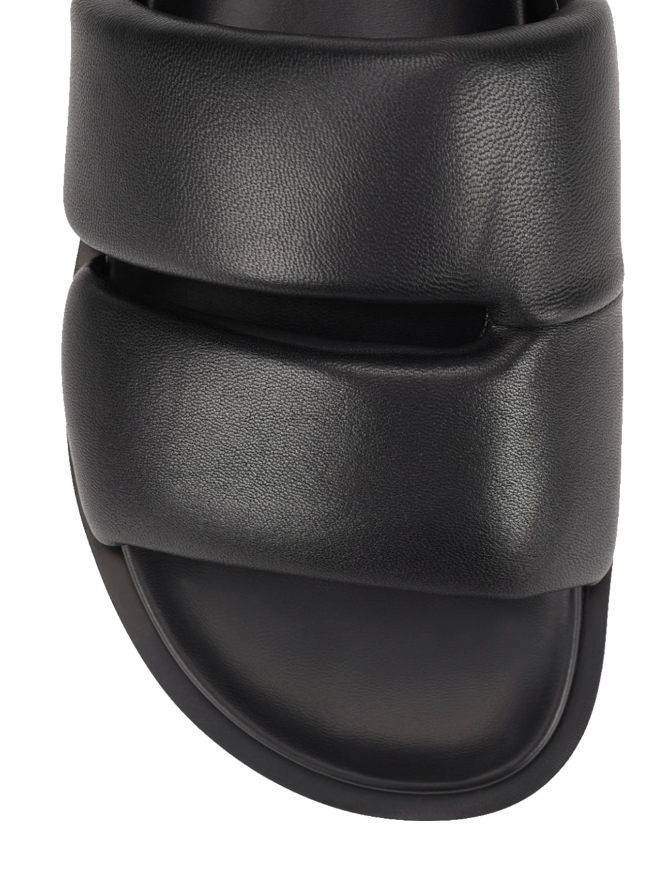 Lacey Footbed Sandals for Women - Black Leather Comfortable Summer Sandals with Arch Support | Perfect for Beach, Vacation, and Casual Outings