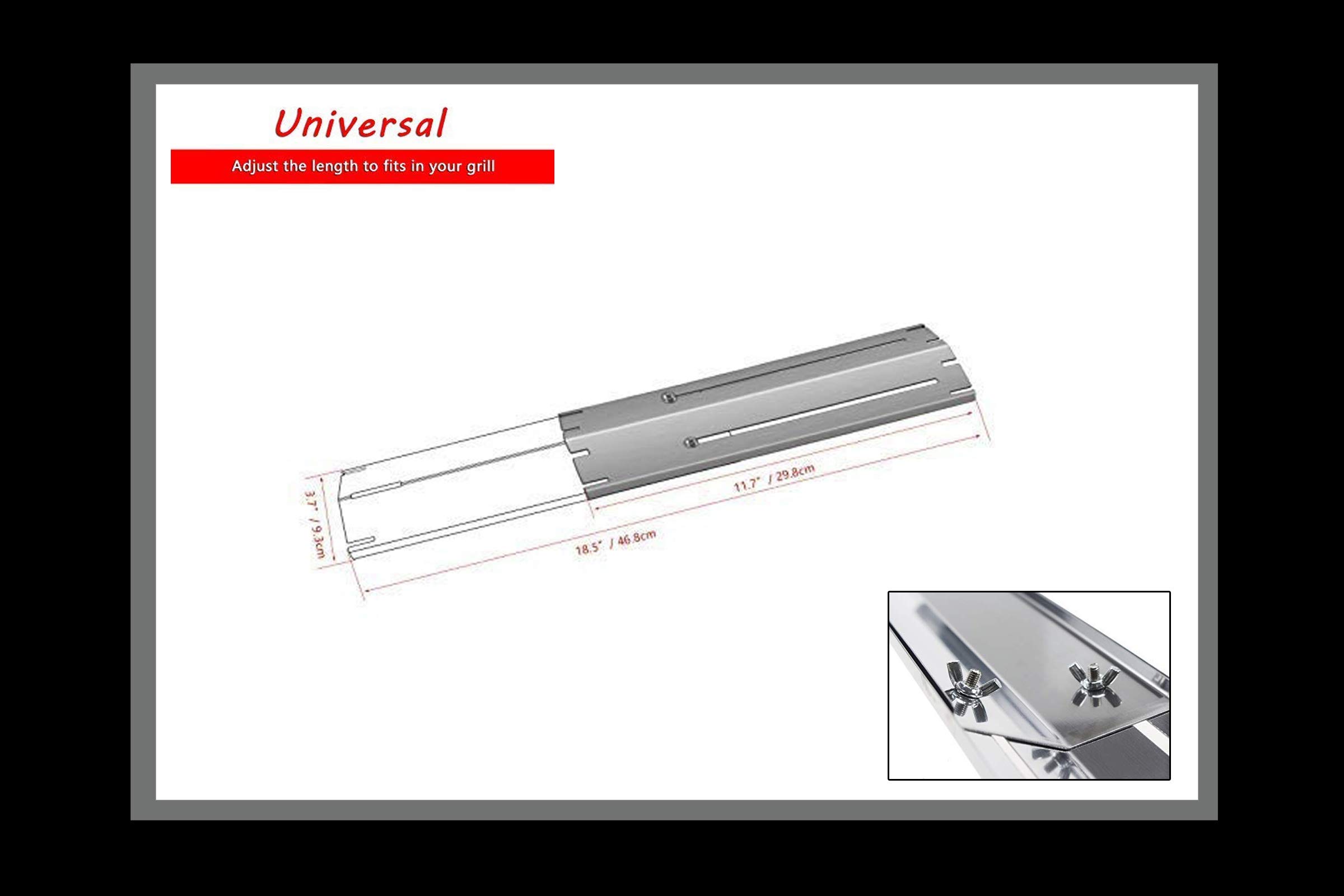 4-Piece Stainless Steel Heat Plate Set with Burners & Crossover Channels - Durable Commercial Kitchen Equipment for Restaurants, Catering & Outdoor Cooking