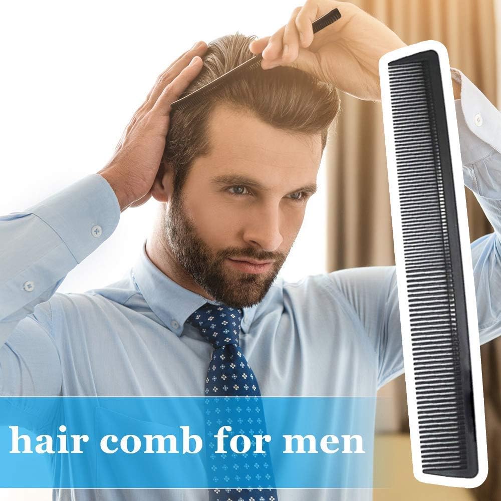 ZAUKY Professional Hair Cutting Comb - Anti Static, Heat Resistant Styling Comb for Salon & Home Use (2-Pack) - Perfect for Hairdressing, Styling & Detangling