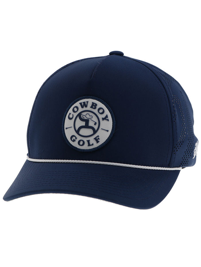 Hooey 2530T NV Cowboy Golf Mid Profile Trucker Hat for Men - Stylish Navy Baseball Cap for Golf, Outdoor & Casual Wear