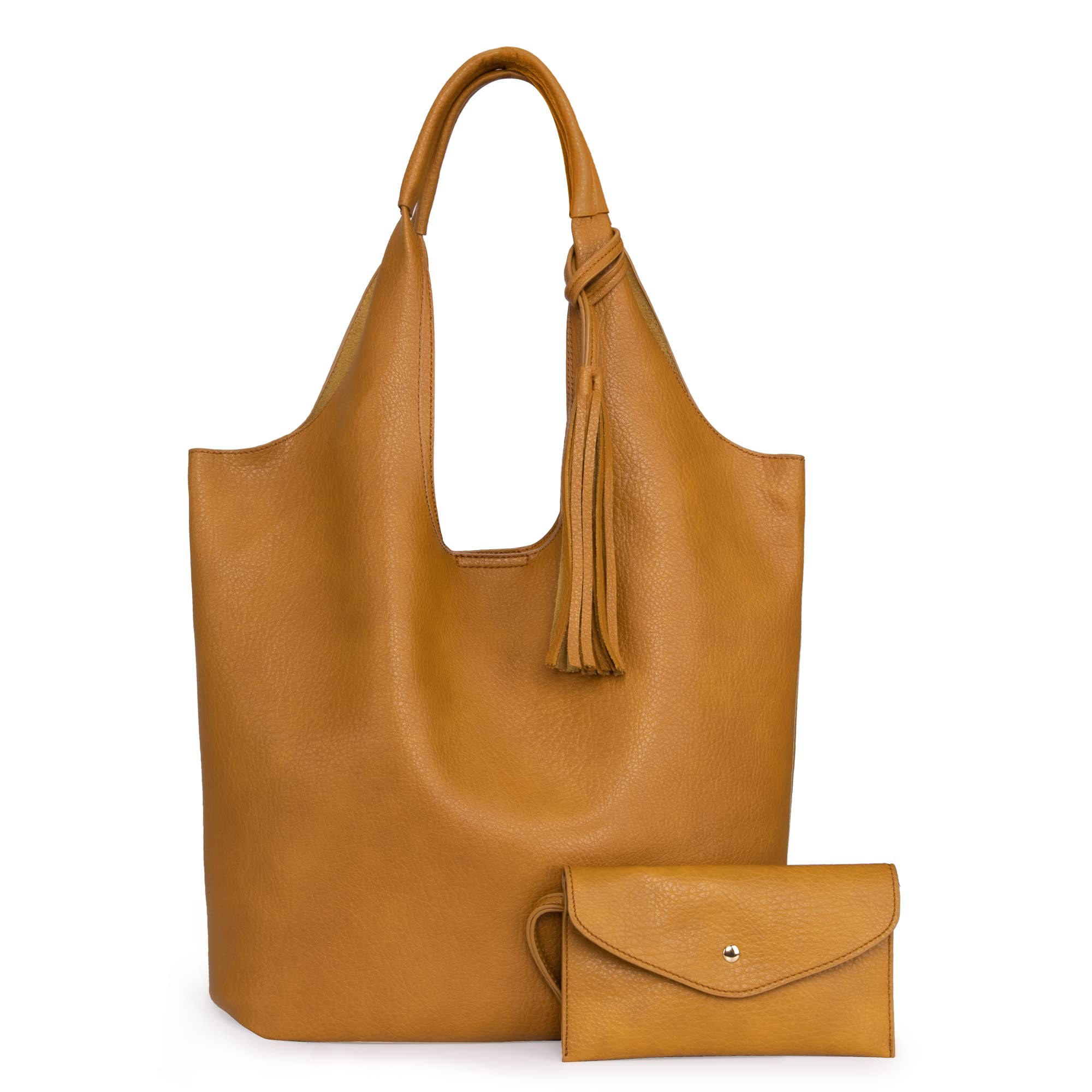 Montana West Women's Slouchy Hobo Bag - Soft Leather Designer Shoulder Purse with Top Handle | Perfect for Work, Travel & Everyday Use