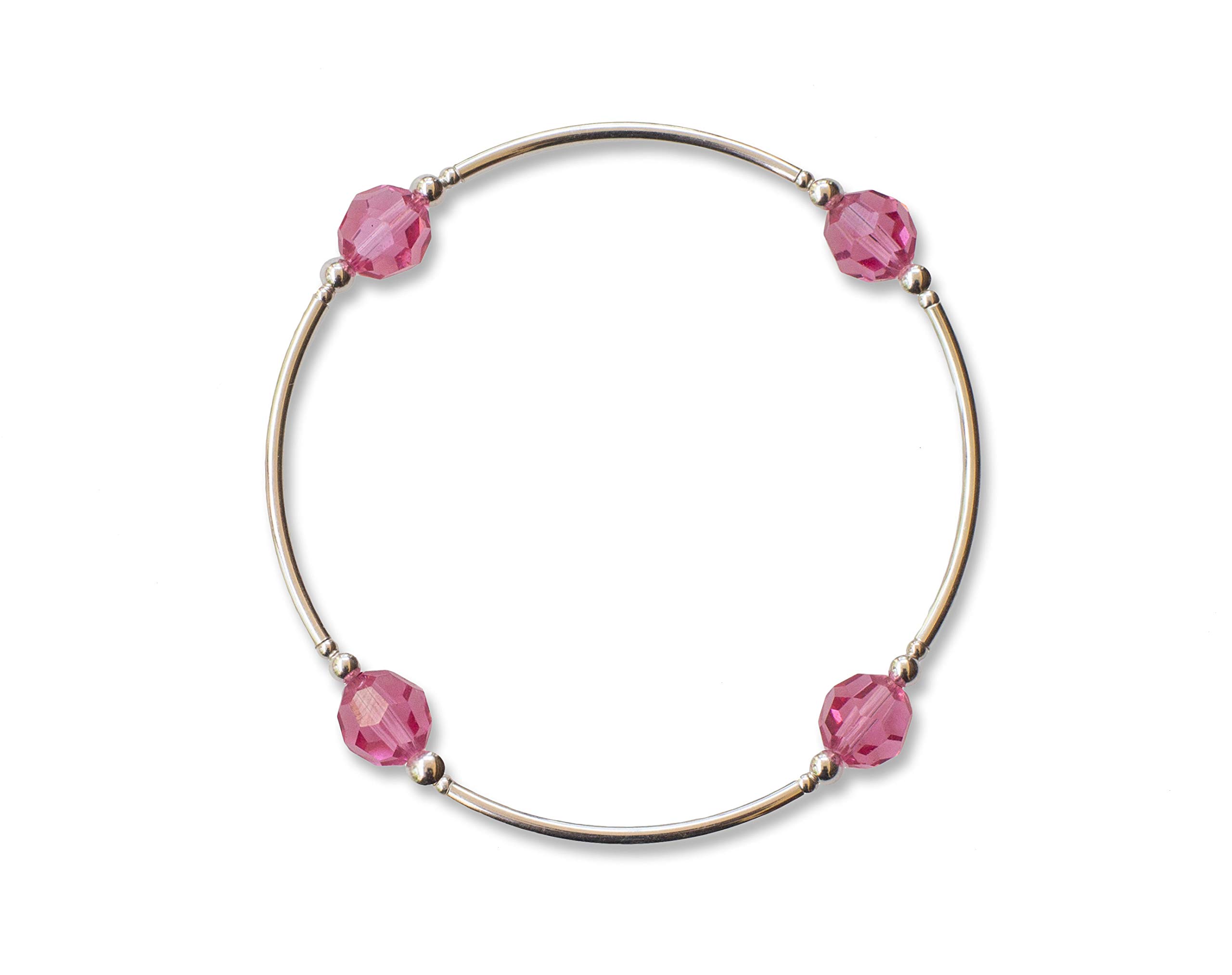 October Birthstone Blessing Bracelet - Genuine Rose Quartz Crystal, Adjustable Size for Women | Perfect Gift for Birthday, Anniversary & Spiritual Healing