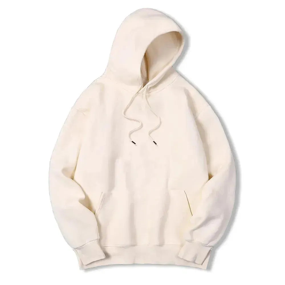 Men's Solid Color Casual Hoodies - Comfortable Pullover Sweatshirt for Everyday Wear, Gym, and Outdoor Activities