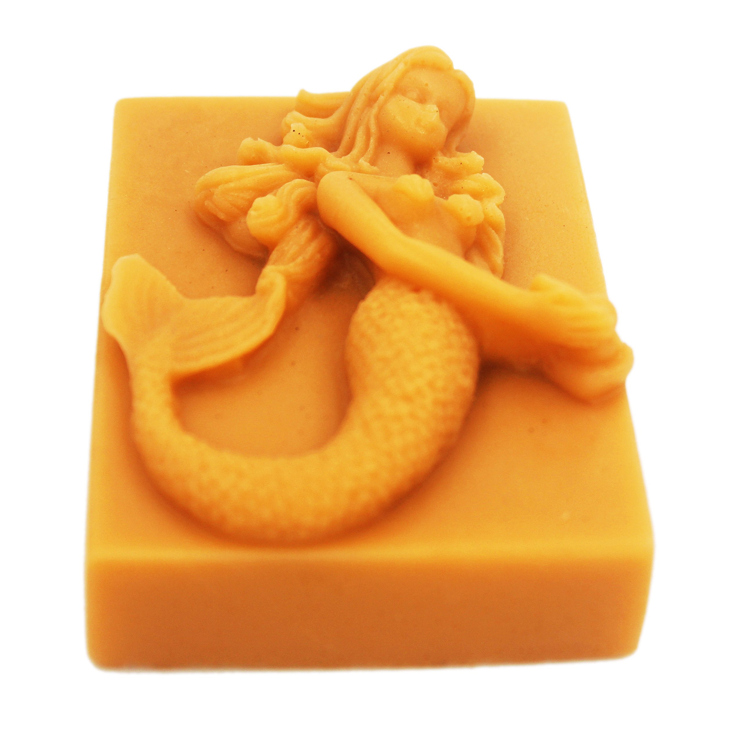 Premium Mermaid Silicone Soap Mold S282 - DIY Handmade Soap Making Kit for Bath Bombs, Candles & Resin Crafts - Perfect for Birthday Gifts, Spa Parties & Home Decor
