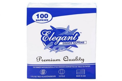 Premium White Dinner Napkins 17